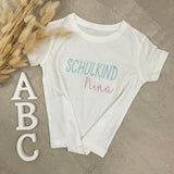 Kinder T-Shirt, Schulkind mit Namen, personalisiert, Einschulung, Schulanfang