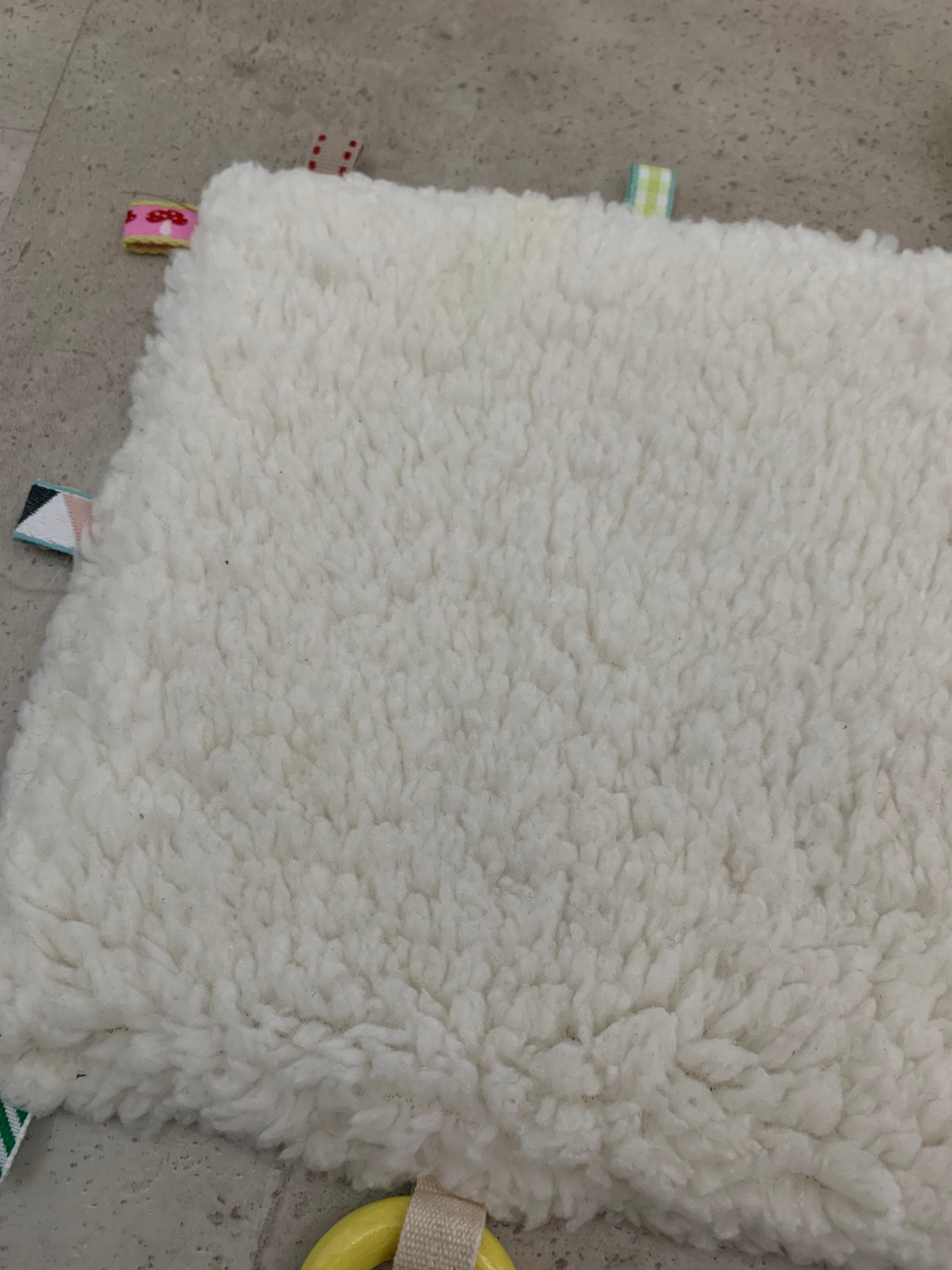 Knisterkissen Knistertuch Baby, Clip und Greifling - Fuchs