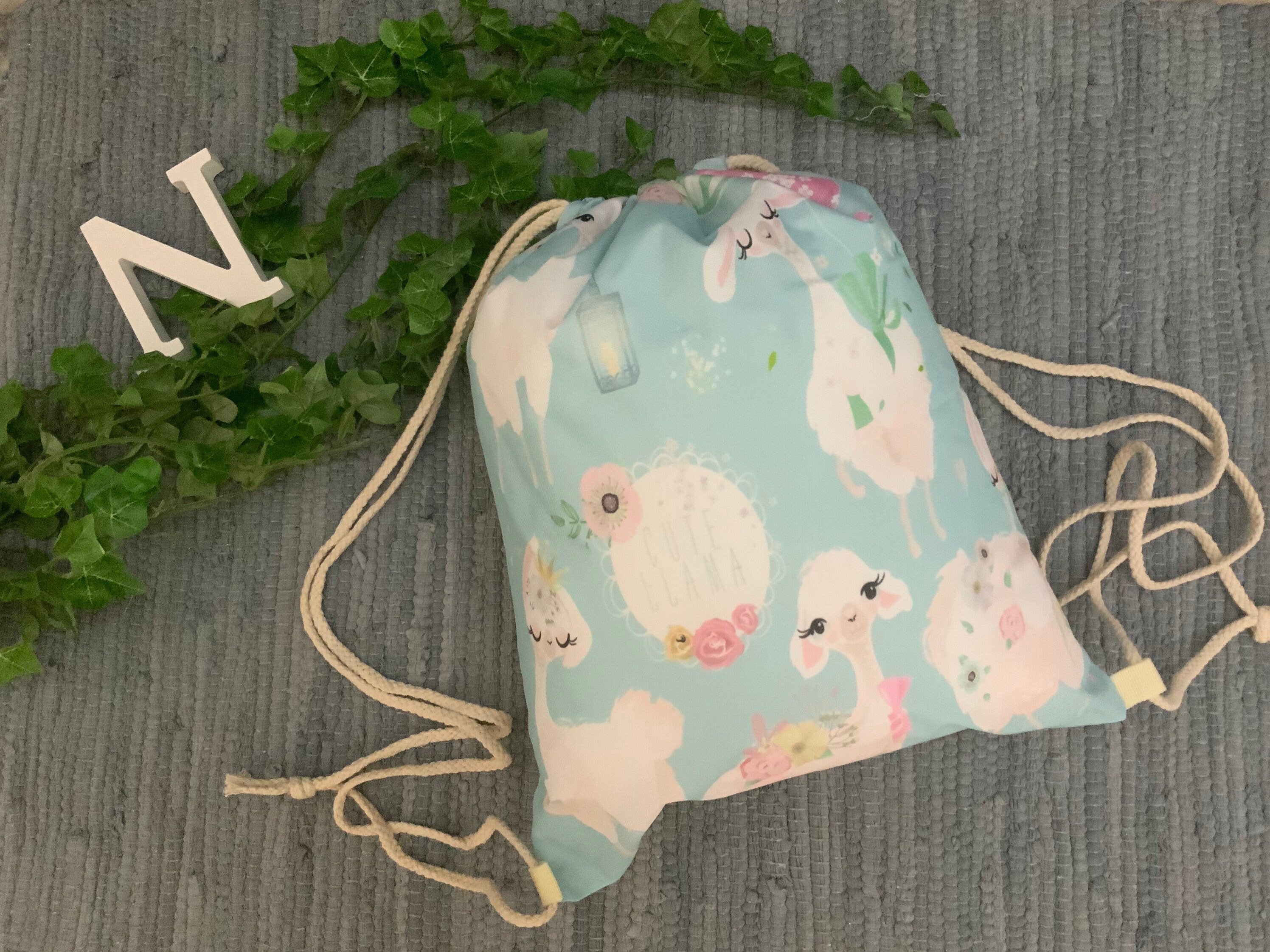 Turnbeutel/Sportbeutel Schule Einschulung Kind - Lama