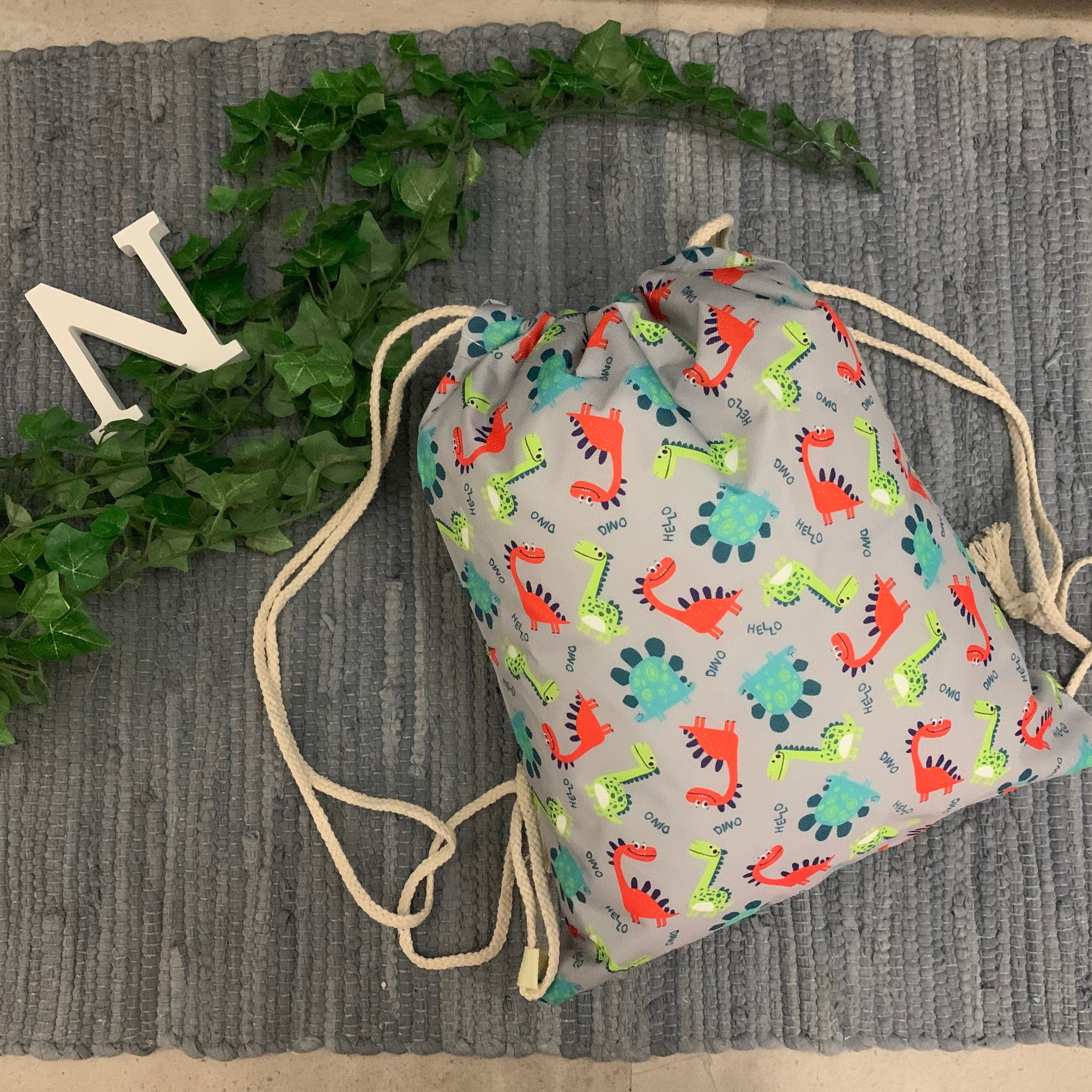 Turnbeutel/Sportbeutel Schule Einschulung Kind - kleine Dinosaurier