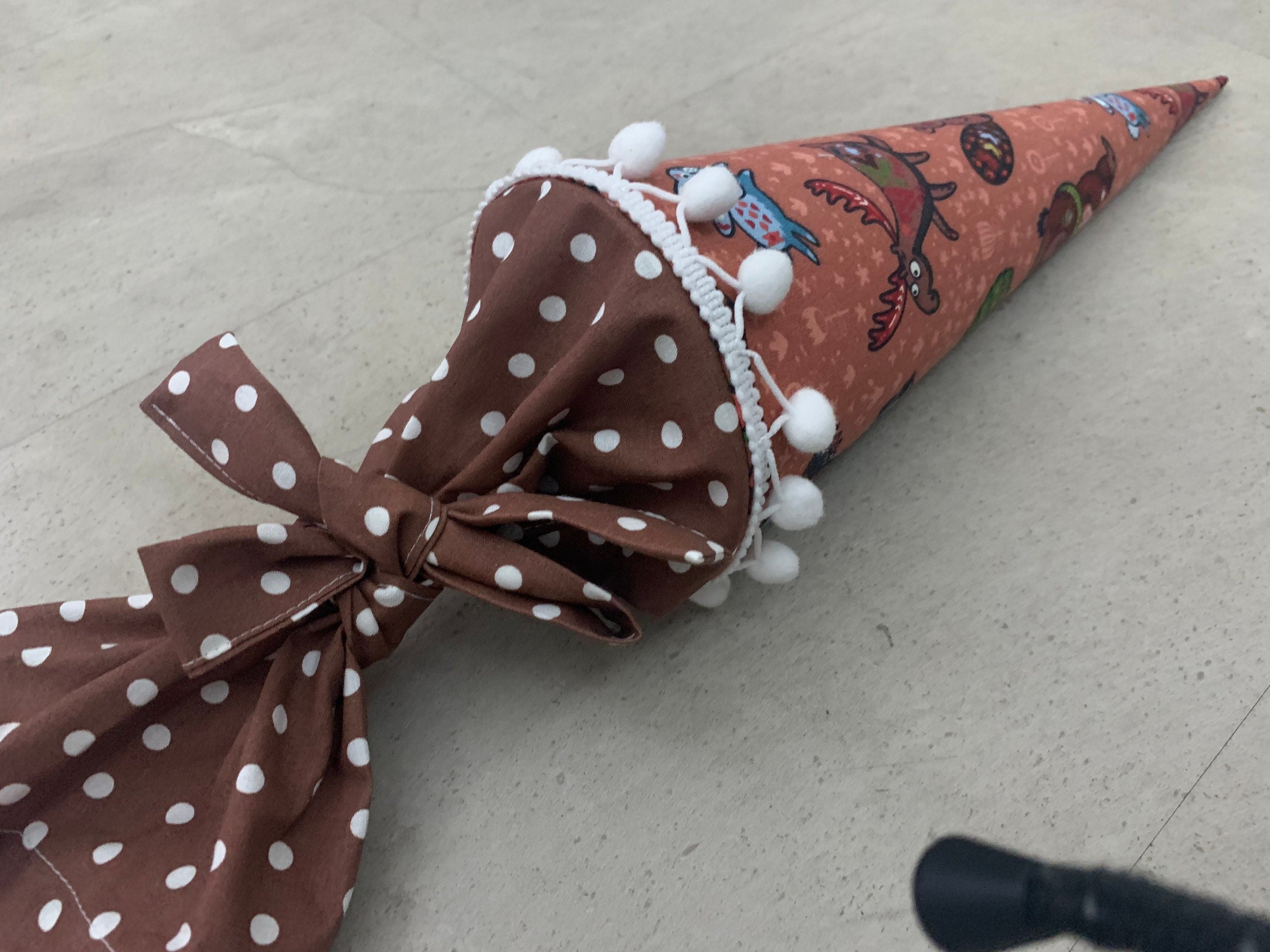 GESCHWISTERSCHULTÜTE, Schultüte, Zuckertüte Einschulung 35cm Handmade - Waldtiere