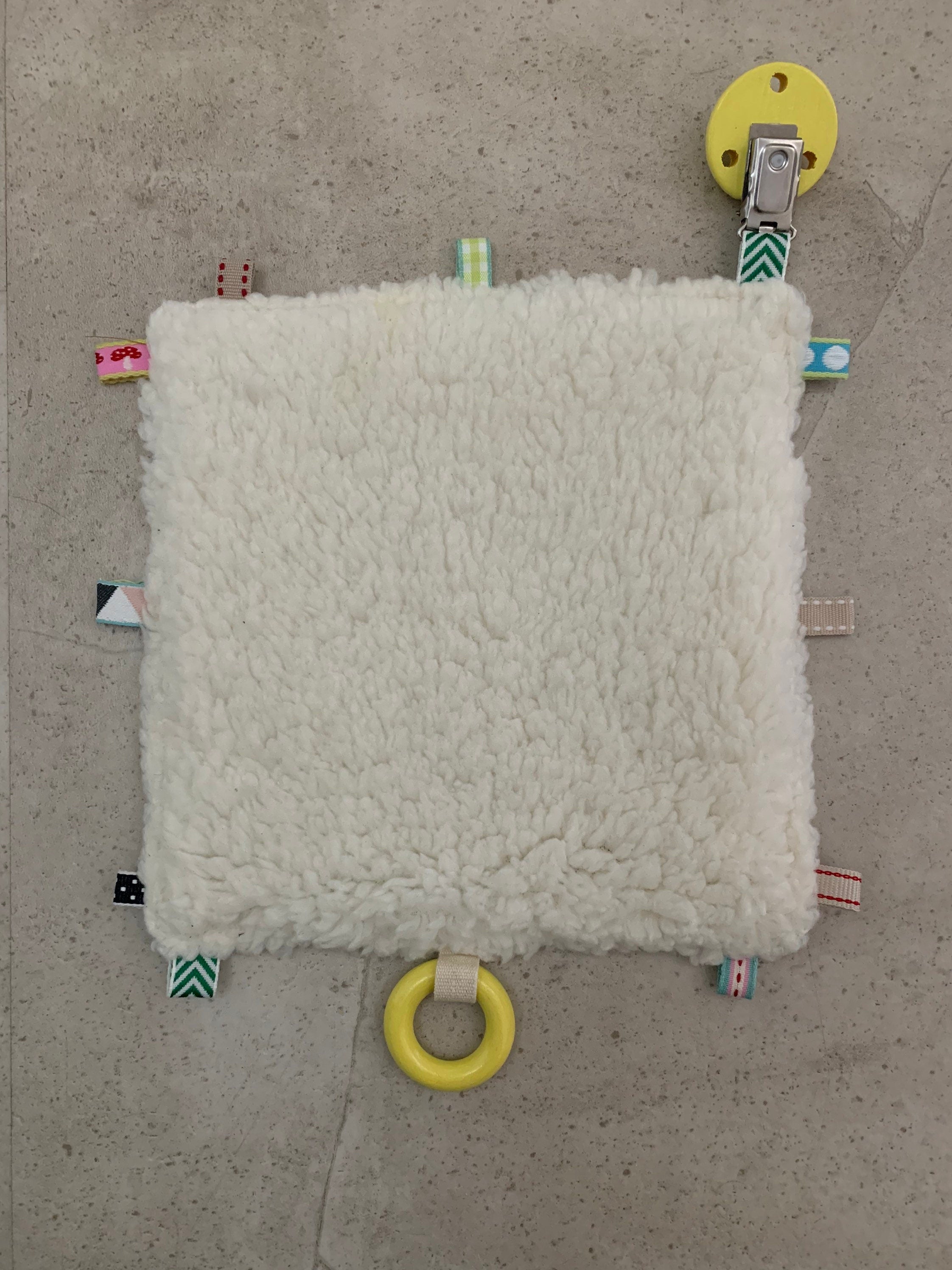 Knisterkissen Knistertuch Baby, Clip und Greifling - Fuchs