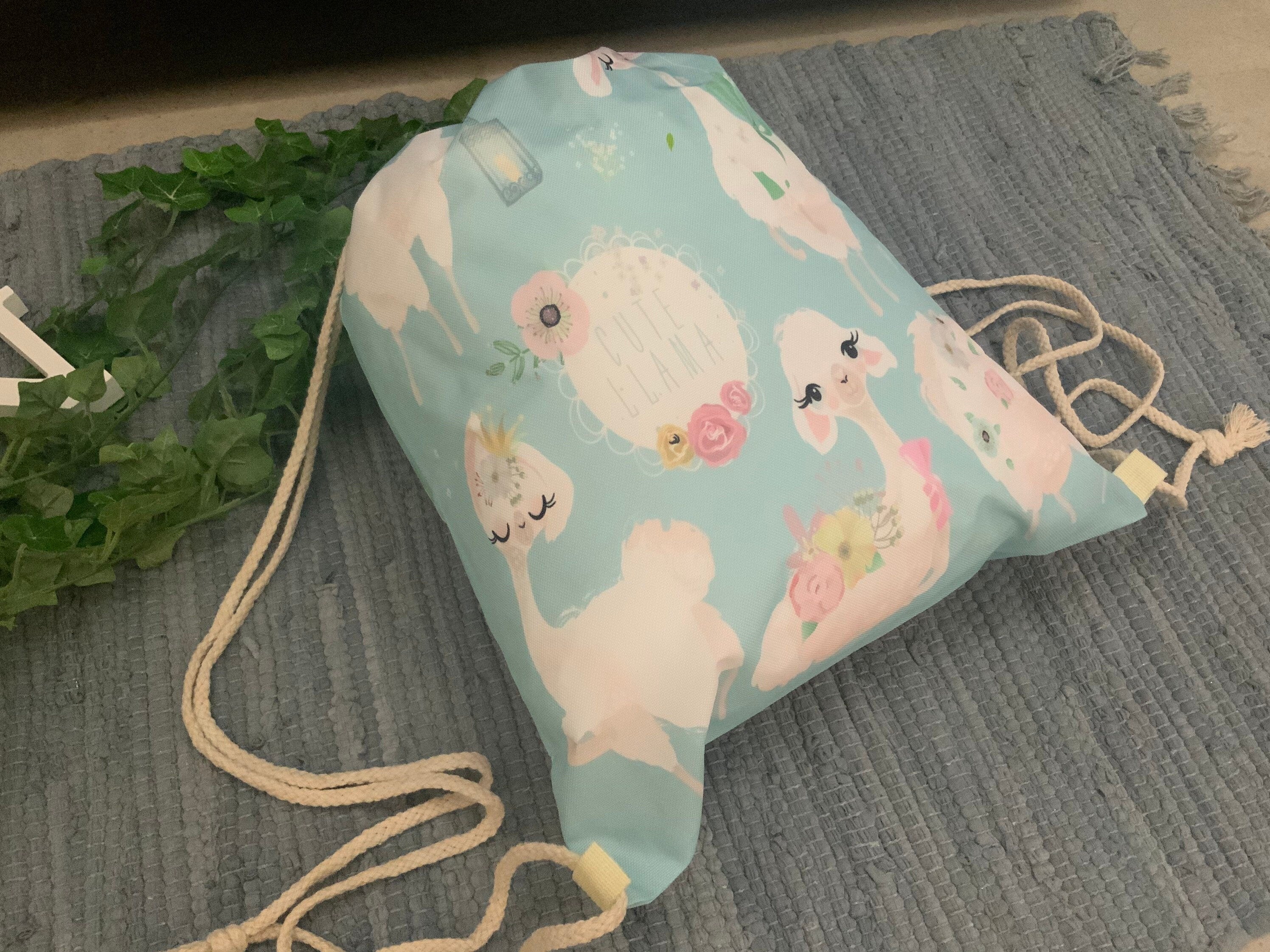 Turnbeutel/Sportbeutel Schule Einschulung Kind - Lama