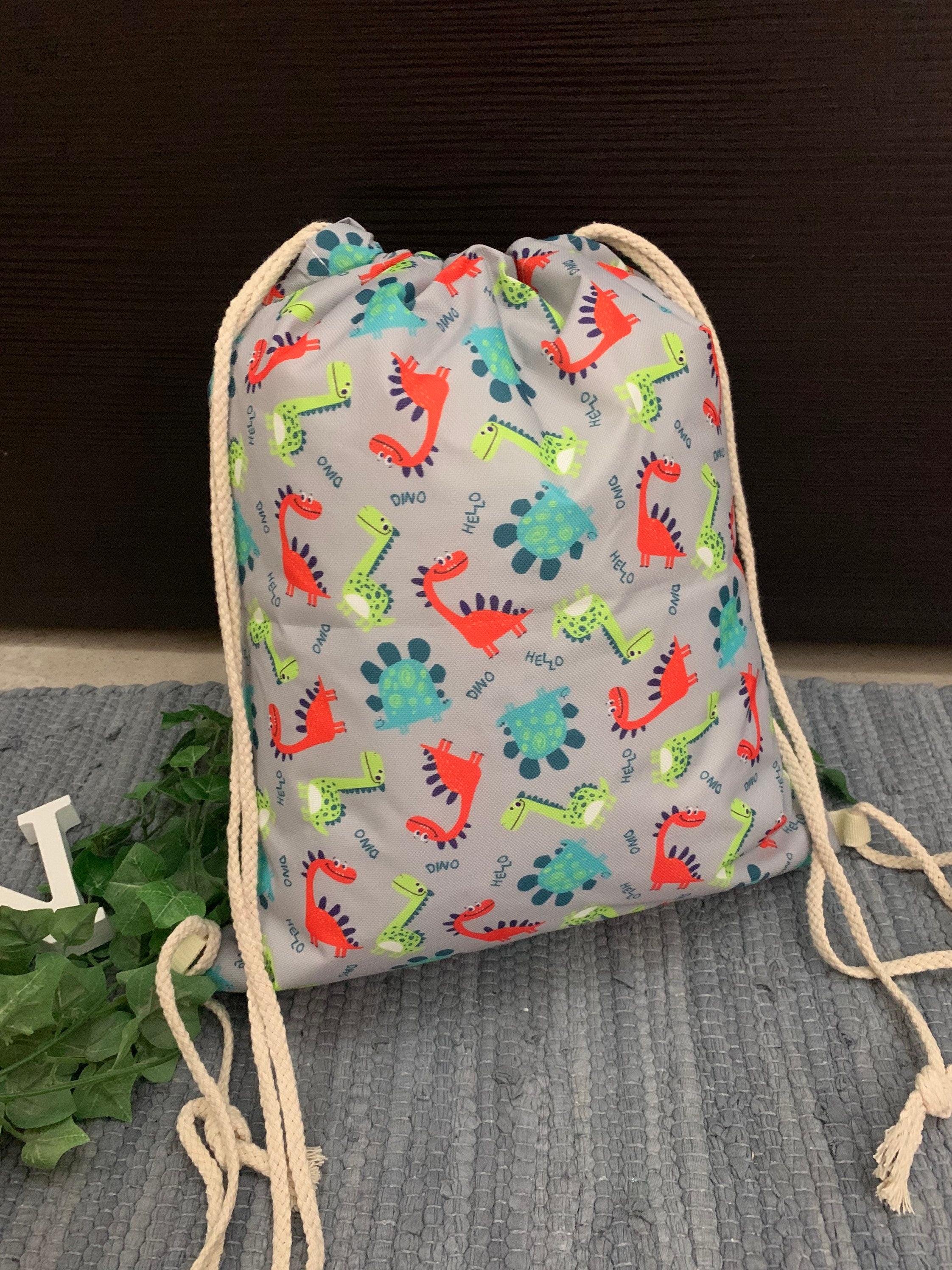 Turnbeutel/Sportbeutel Schule Einschulung Kind - kleine Dinosaurier