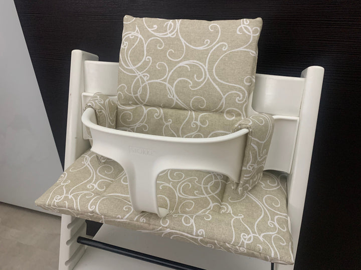Tripp Trapp Sitzkissen Kissenset für Stokke Hochstuhl - geschwungene Linien