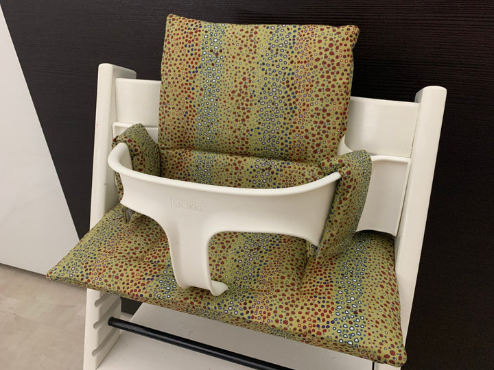 Tripp Trapp Sitzkissen Kissenset für Stokke Hochstuhl - bunte Punkte