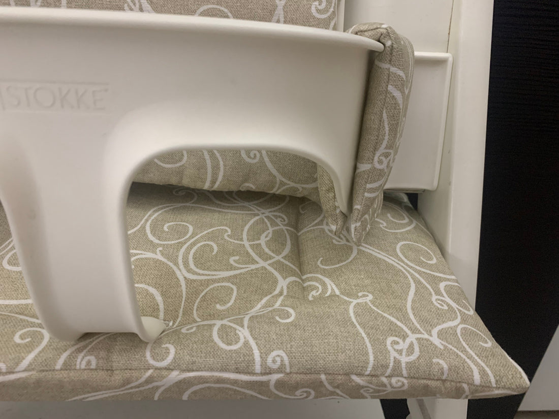 Tripp Trapp Sitzkissen Kissenset für Stokke Hochstuhl - geschwungene Linien