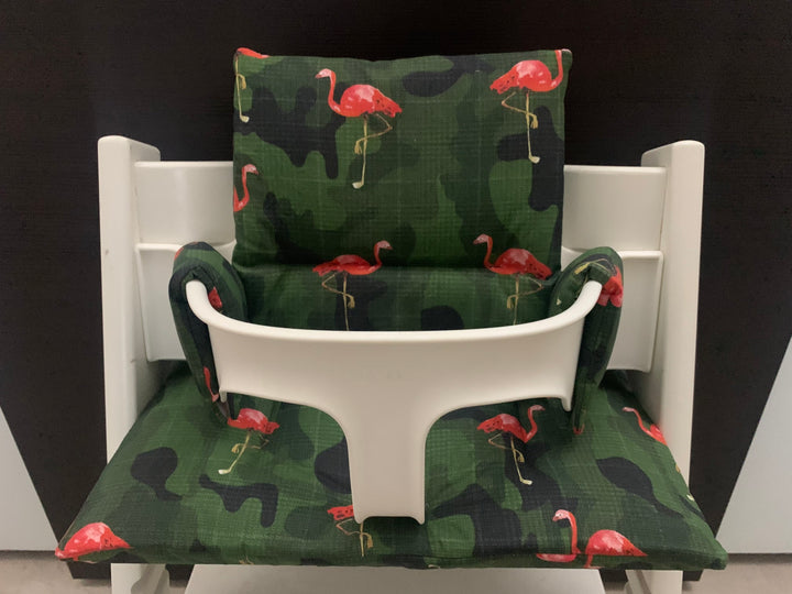 Tripp Trapp Kissenset für Stokke Hochstuhl Camouflage Flamingo