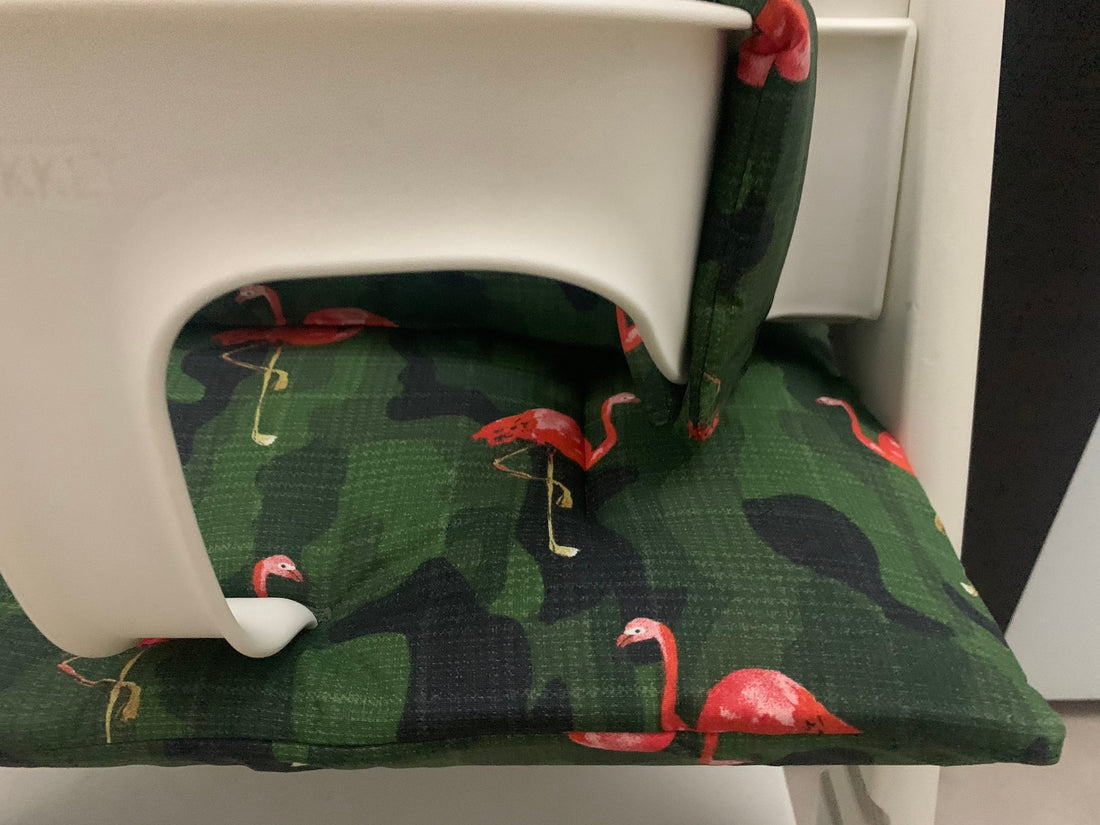 Tripp Trapp Kissenset für Stokke Hochstuhl Camouflage Flamingo