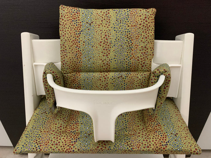 Tripp Trapp Sitzkissen Kissenset für Stokke Hochstuhl - bunte Punkte
