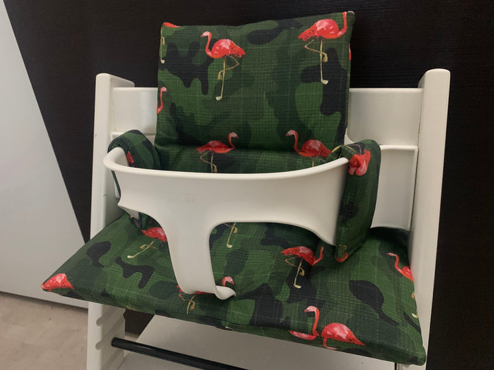 Tripp Trapp Kissenset für Stokke Hochstuhl Camouflage Flamingo