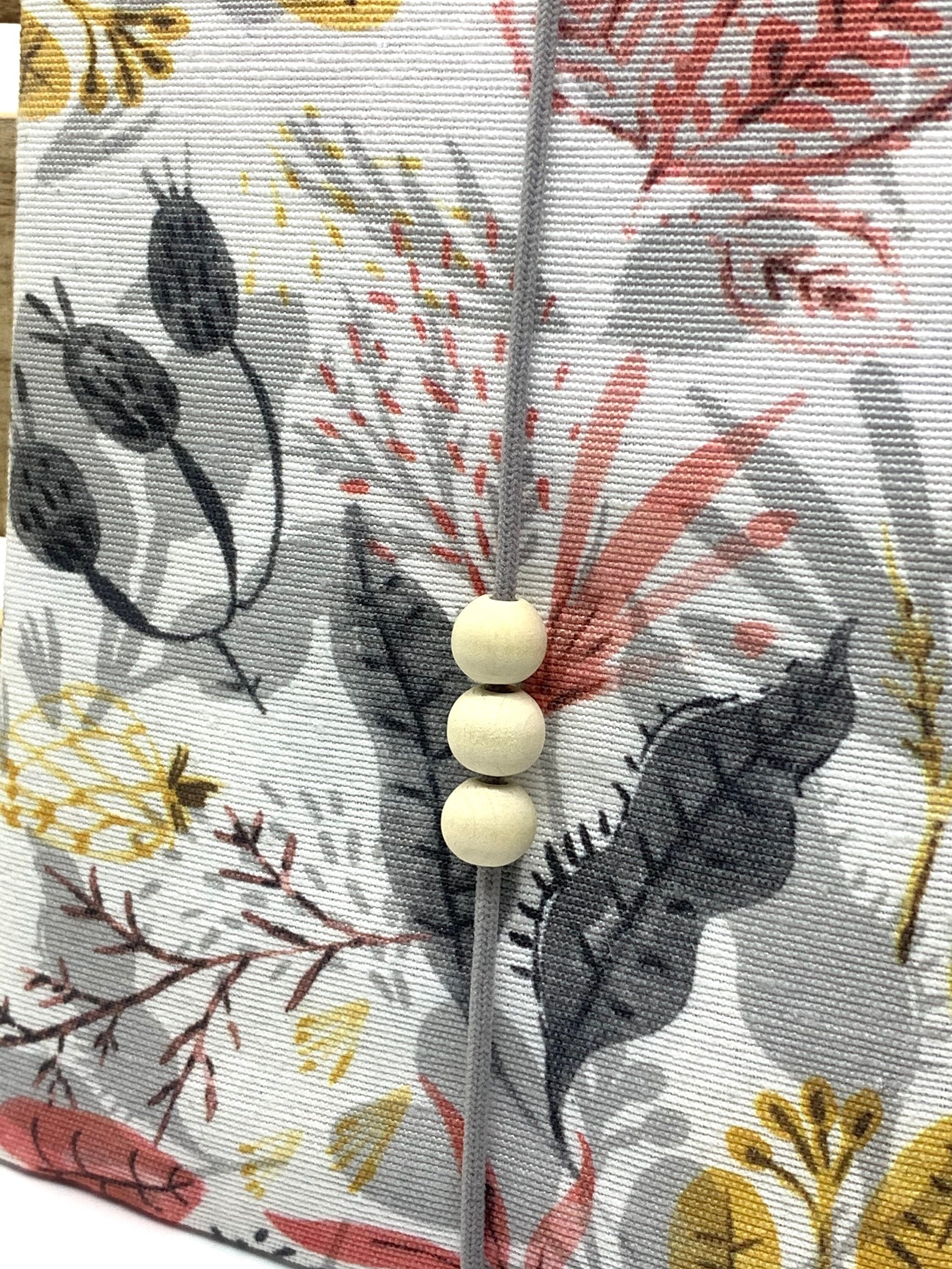 Mutterpasshülle, Schutzhülle Mutterpass, Mutterpass Hülle - Blumenmix grau