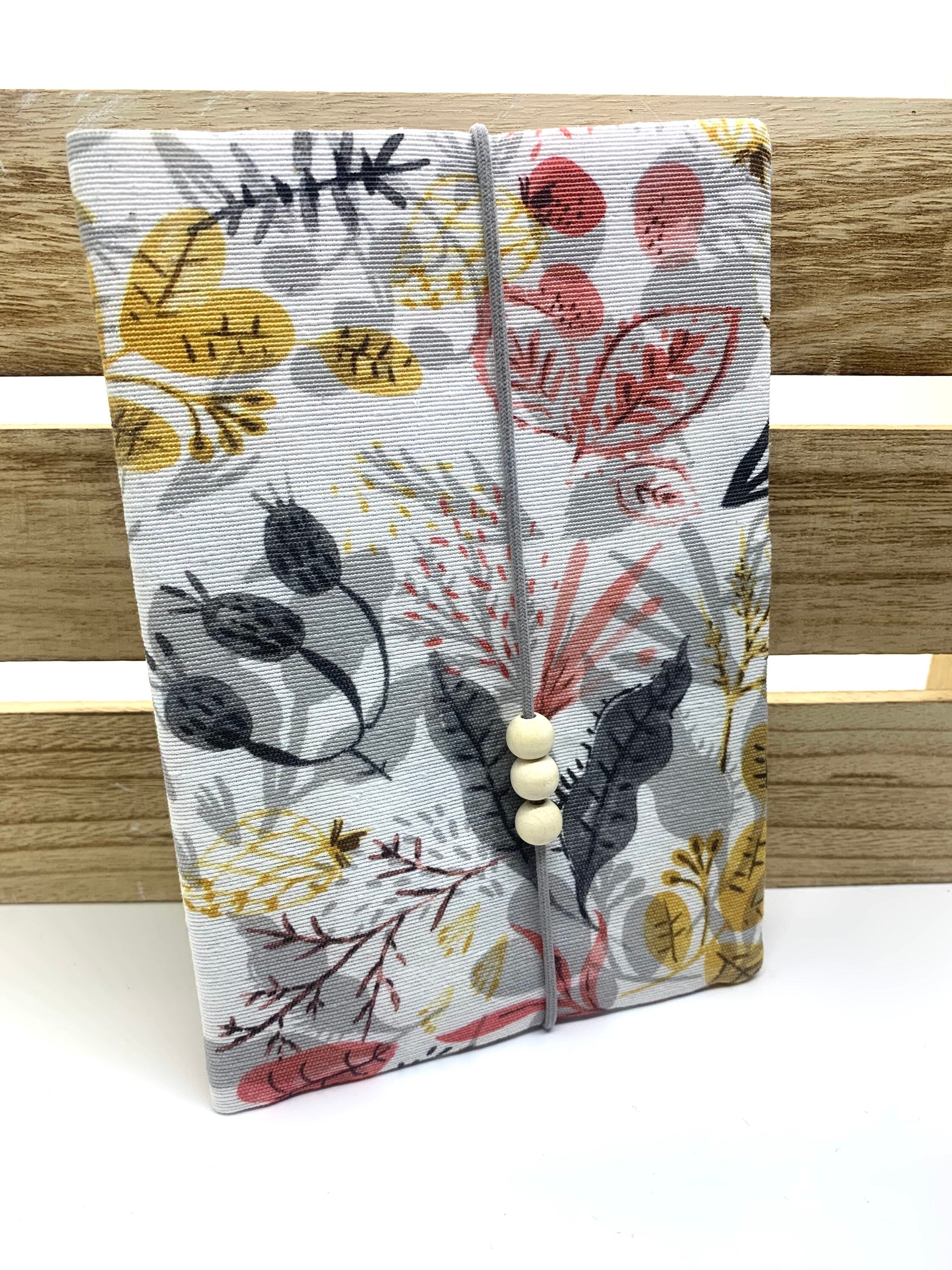 Mutterpasshülle, Schutzhülle Mutterpass, Mutterpass Hülle - Blumenmix grau