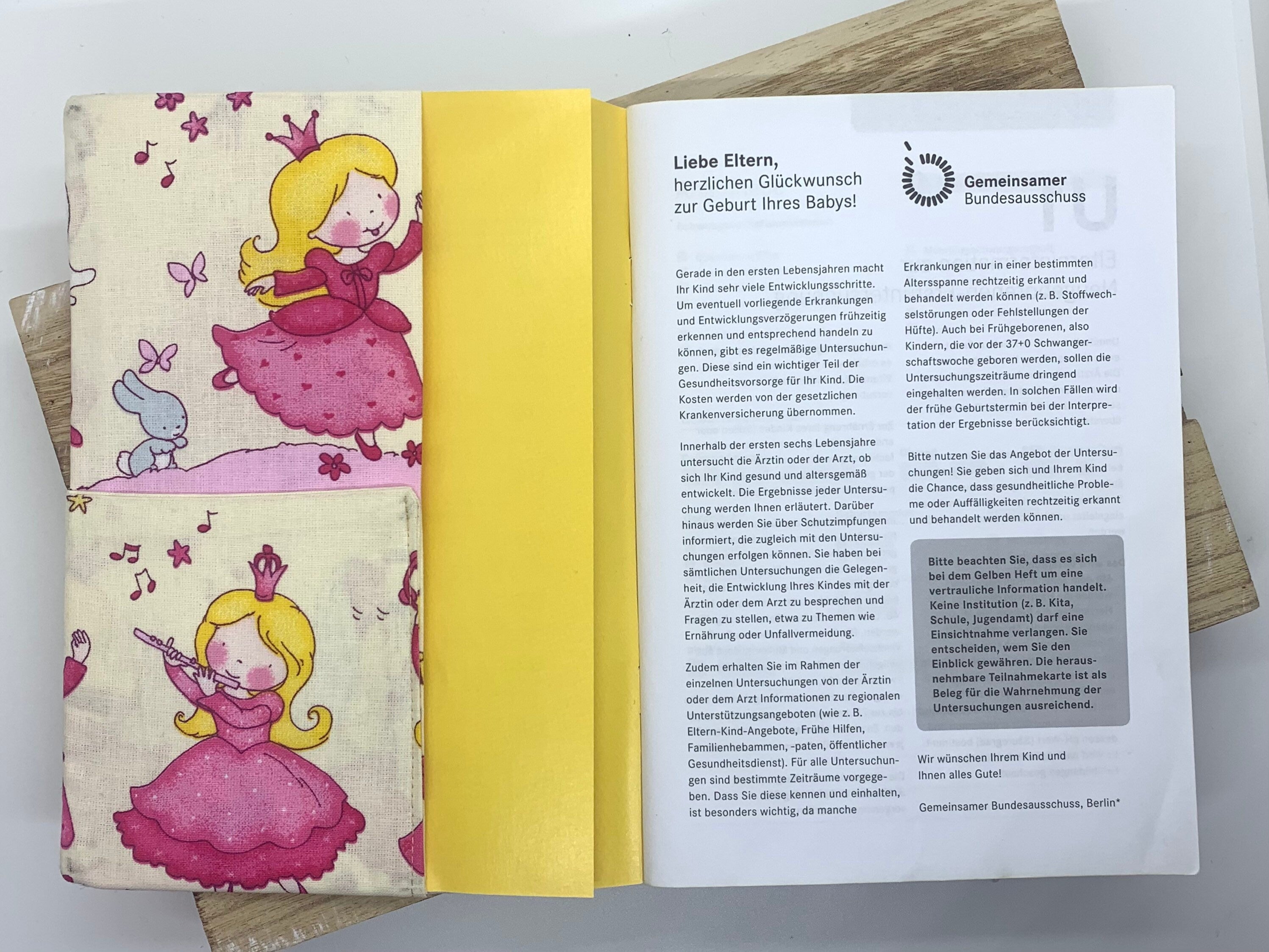 U-Heft Hülle  - Prinzessin