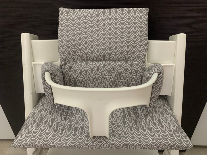 Tripp Trapp Sitzkissen Kissenset für Stokke Hochstuhl - Bögen grau
