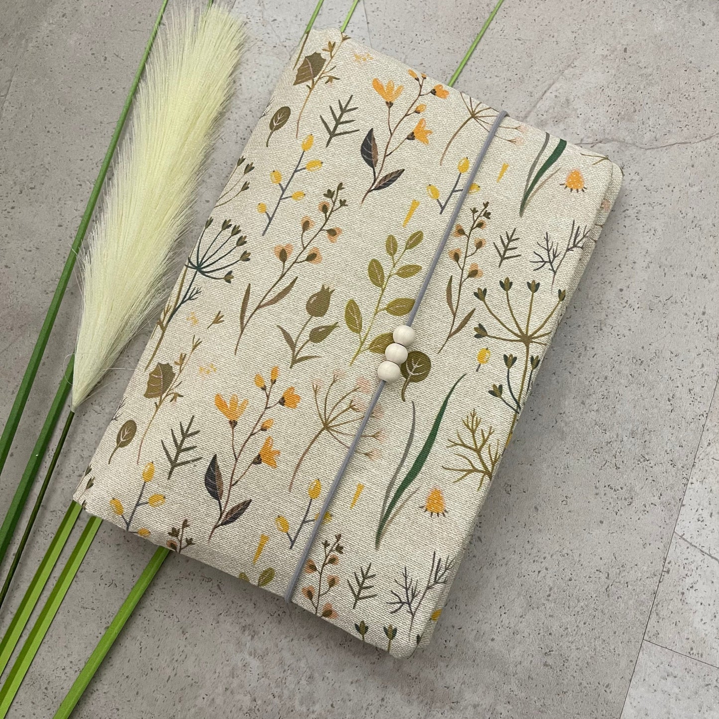 Windeltasche für Unterwegs Baby - Loneta Natur Blumen