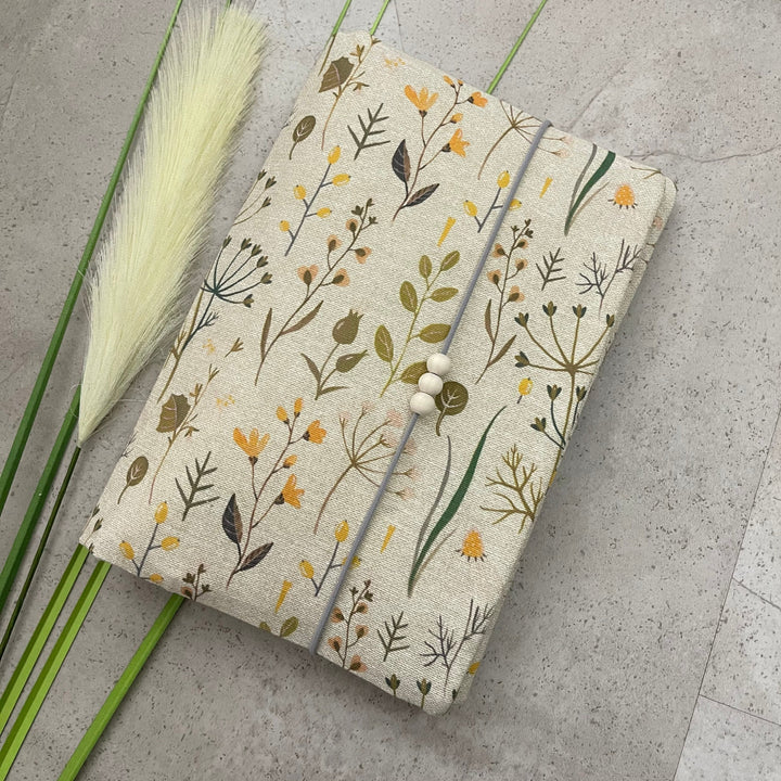 Windeltasche für Unterwegs Baby - Loneta Natur Blumen