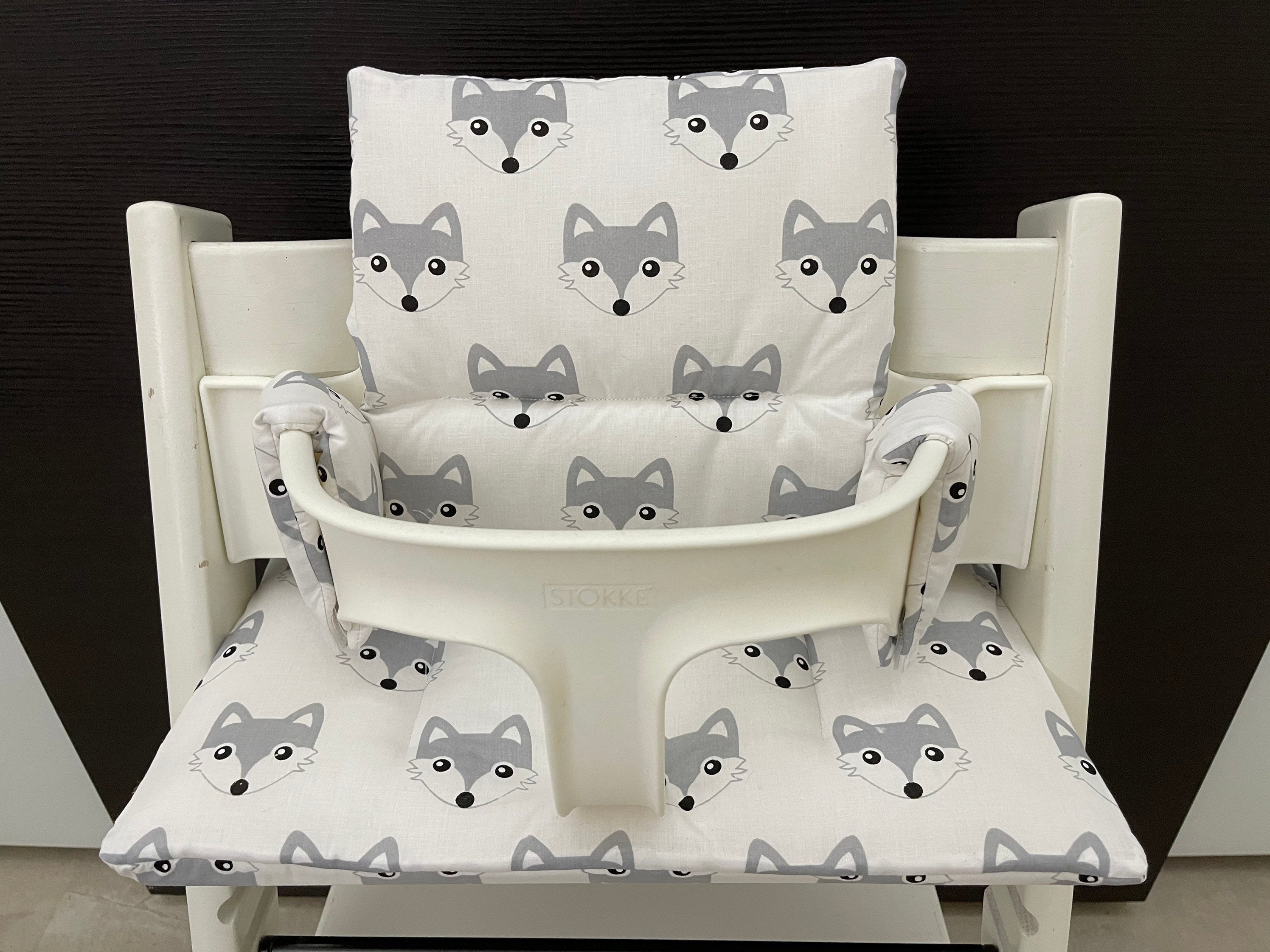 Tripp Trapp Sitzkissen Kissenset für Stokke Hochstuhl - Fuchs grau