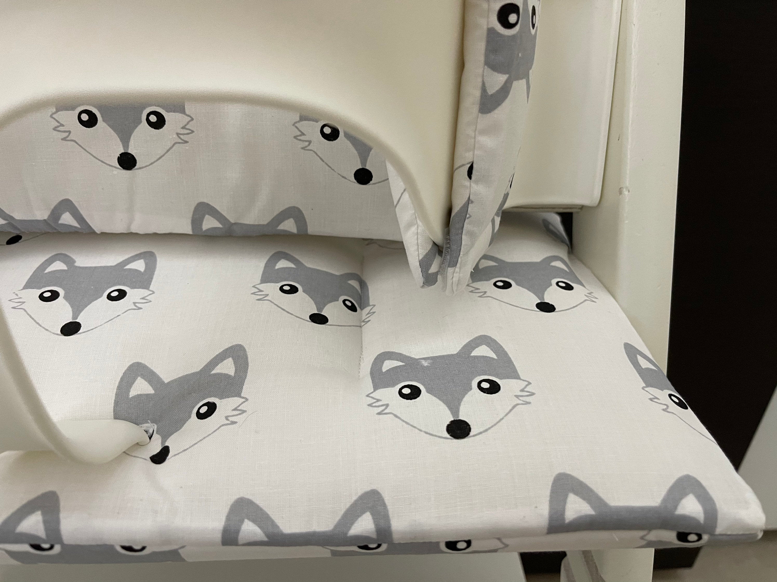 Tripp Trapp Sitzkissen Kissenset für Stokke Hochstuhl - Fuchs grau