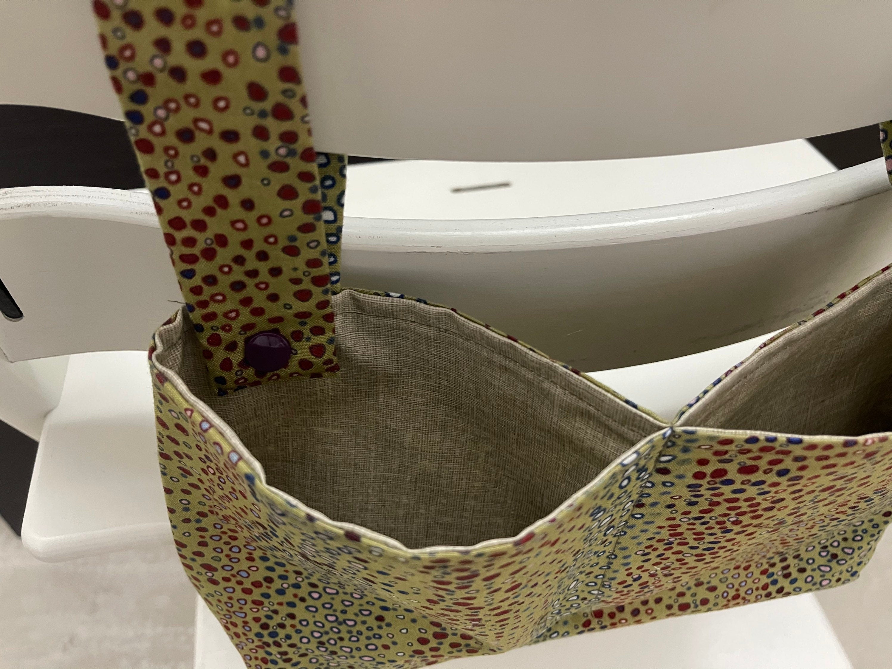Utensilo für Tripp Trapp oder Hauck Alpha Hochstuhl, Hochstuhltasche - bunte Punkte