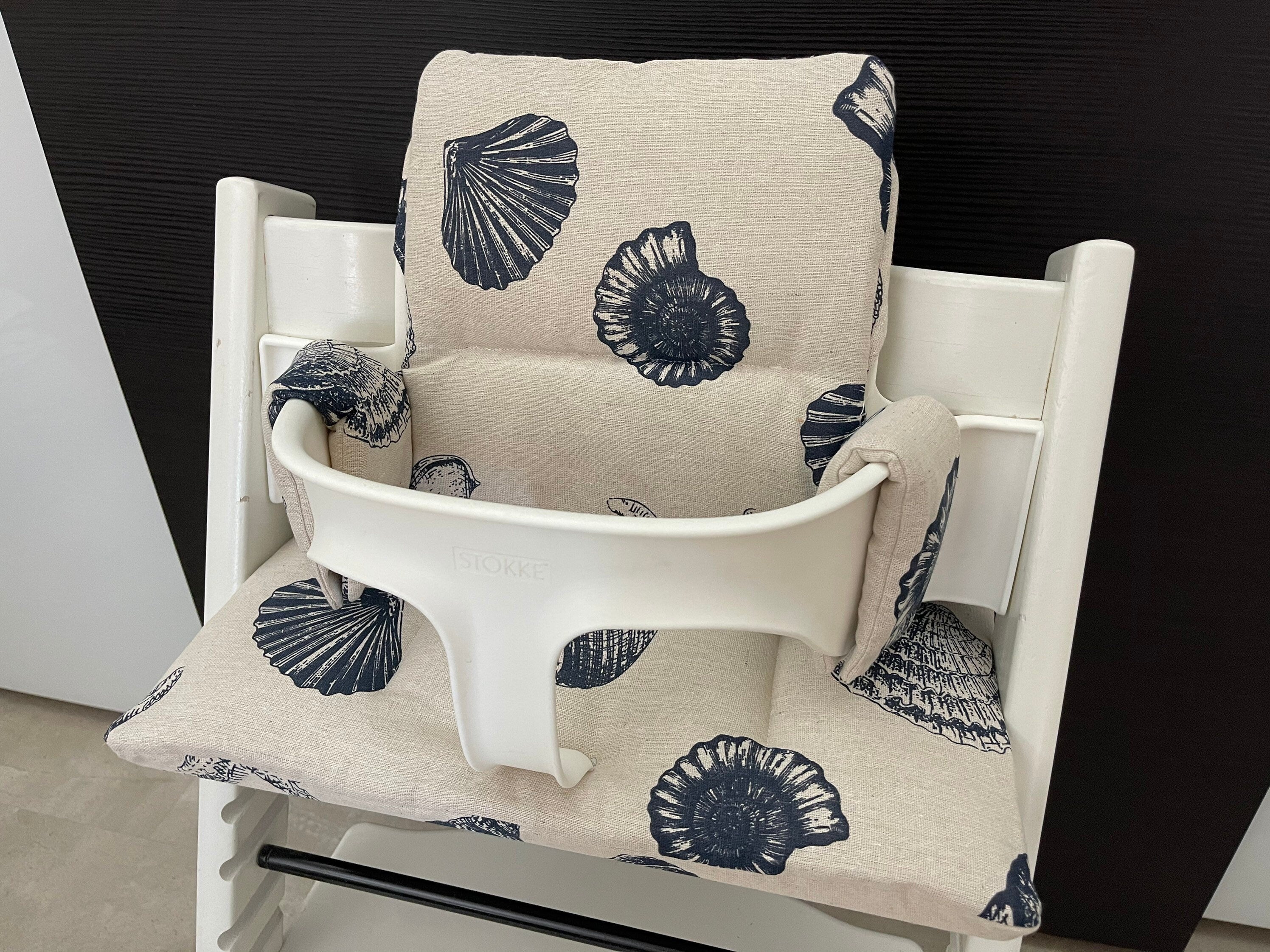 Tripp Trapp Sitzkissen Kissenset für Stokke Hochstuhl - Natur Muscheln