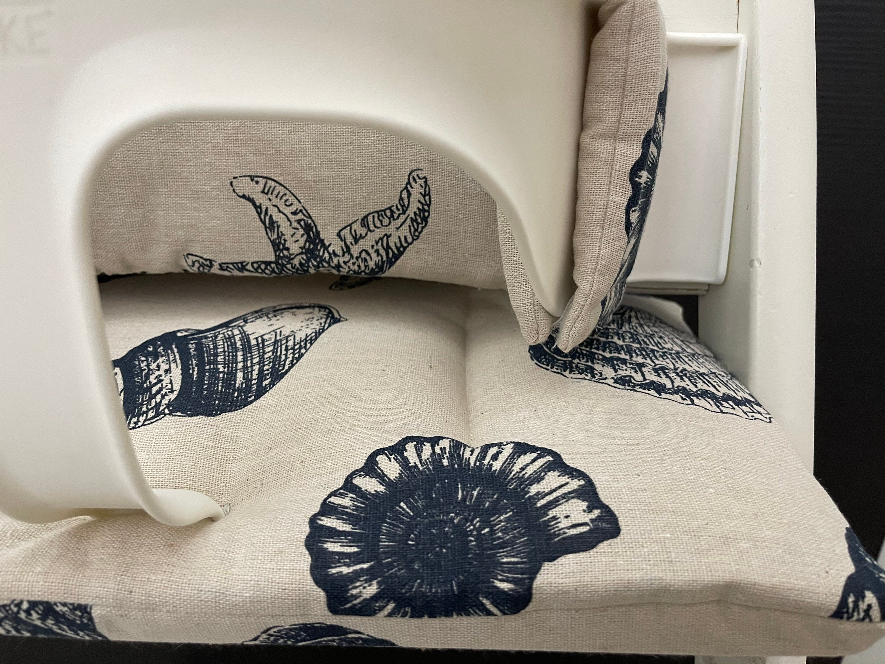 Tripp Trapp Sitzkissen Kissenset für Stokke Hochstuhl - Natur Muscheln