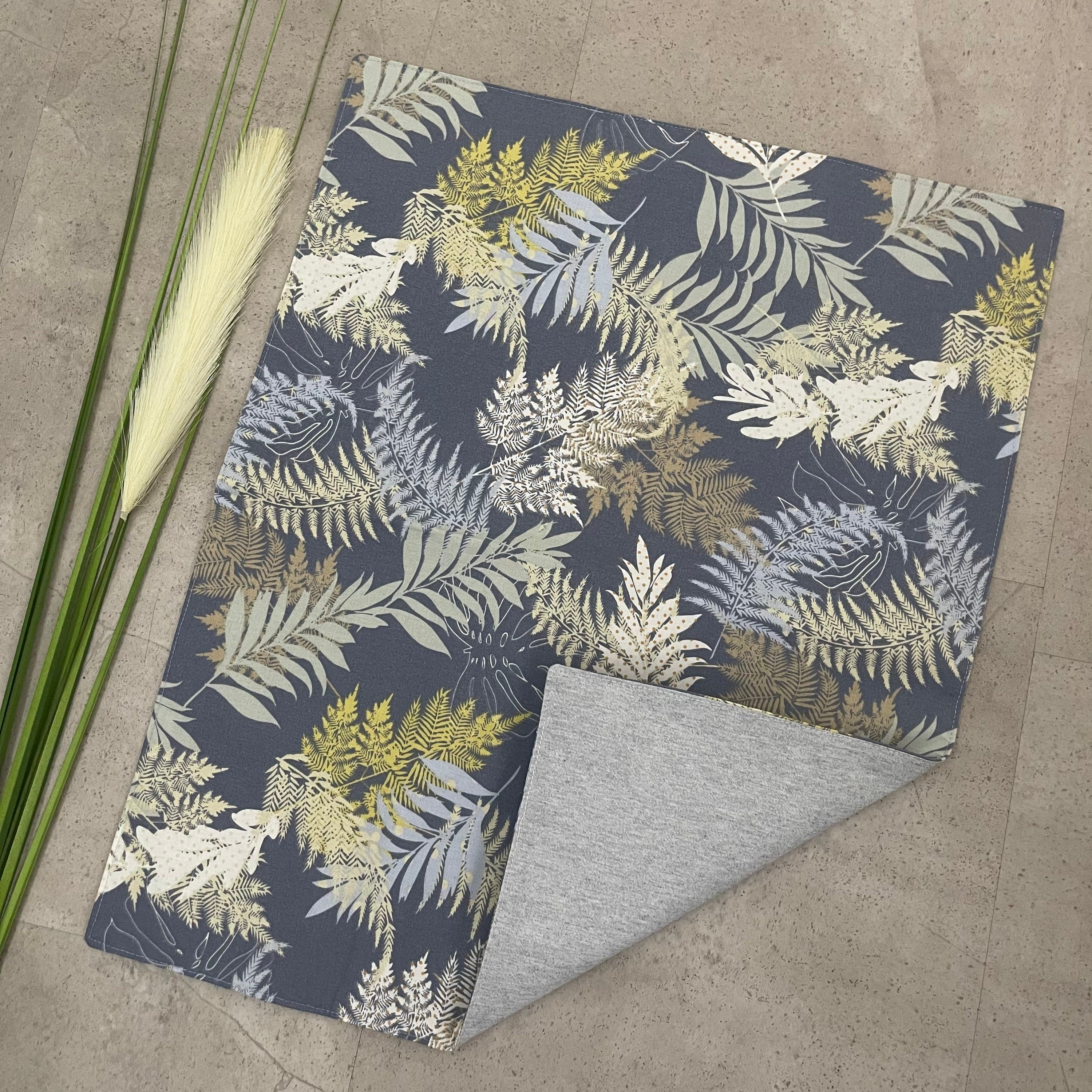 Wickelunterlage für unterwegs, to go, waschbar, nässeschutz - Kräuter