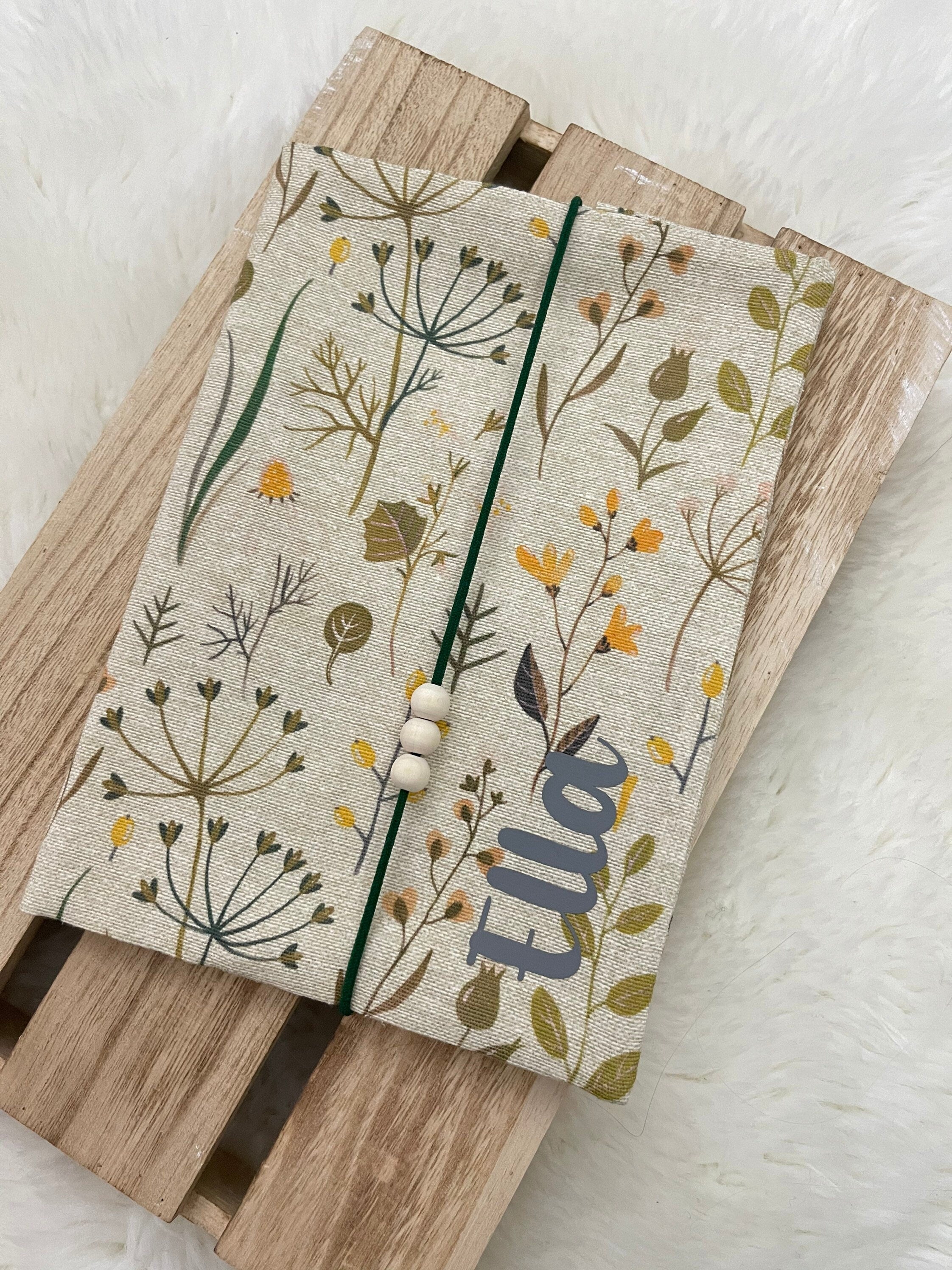 U-Heft personalisiert Untersuchungsheft Hülle Schutz - Loneta Natur Blumen