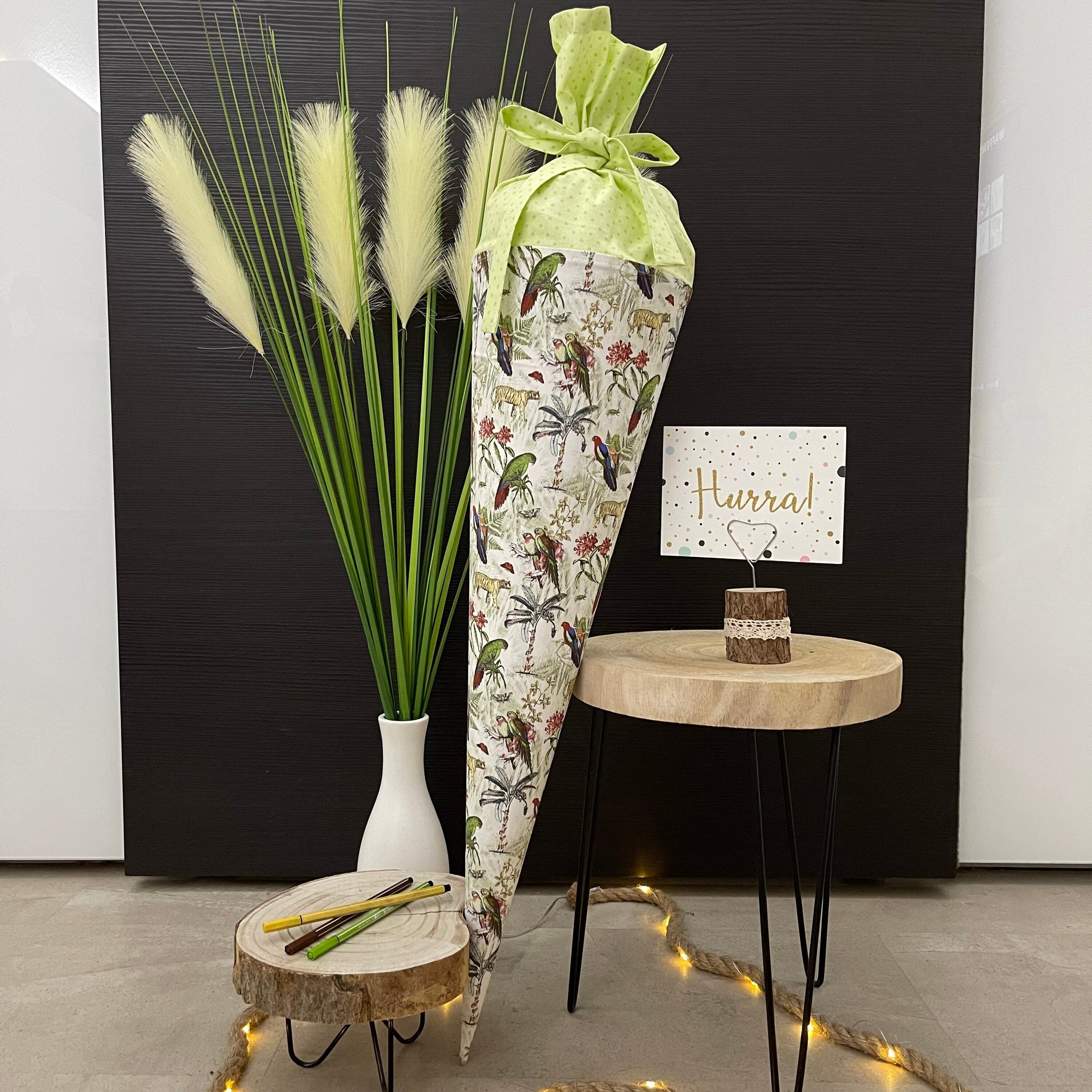 Schultüte Zuckertüte Einschulung Groß 70cm Handmade / Dschungel