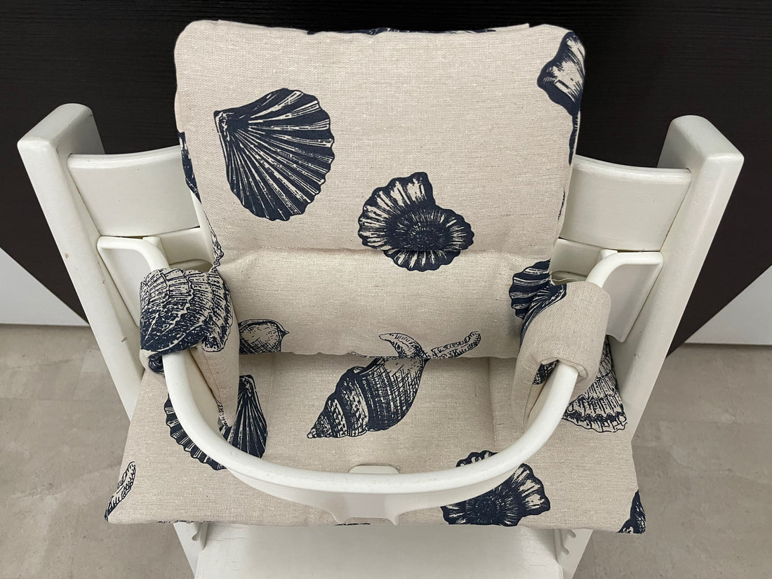 Tripp Trapp Sitzkissen Kissenset für Stokke Hochstuhl - Natur Muscheln