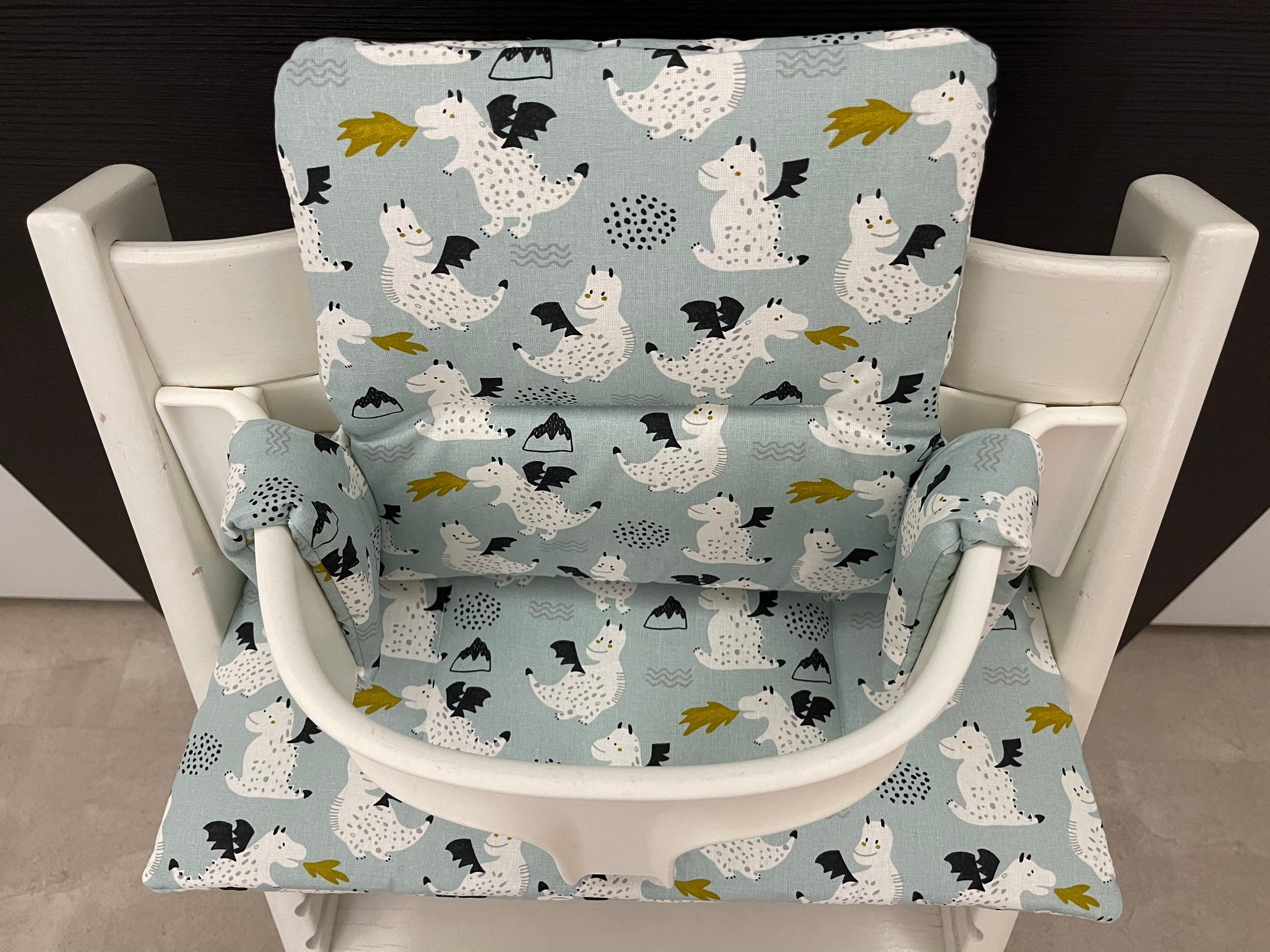Tripp Trapp Sitzkissen Kissenset für Stokke Hochstuhl - Drachen