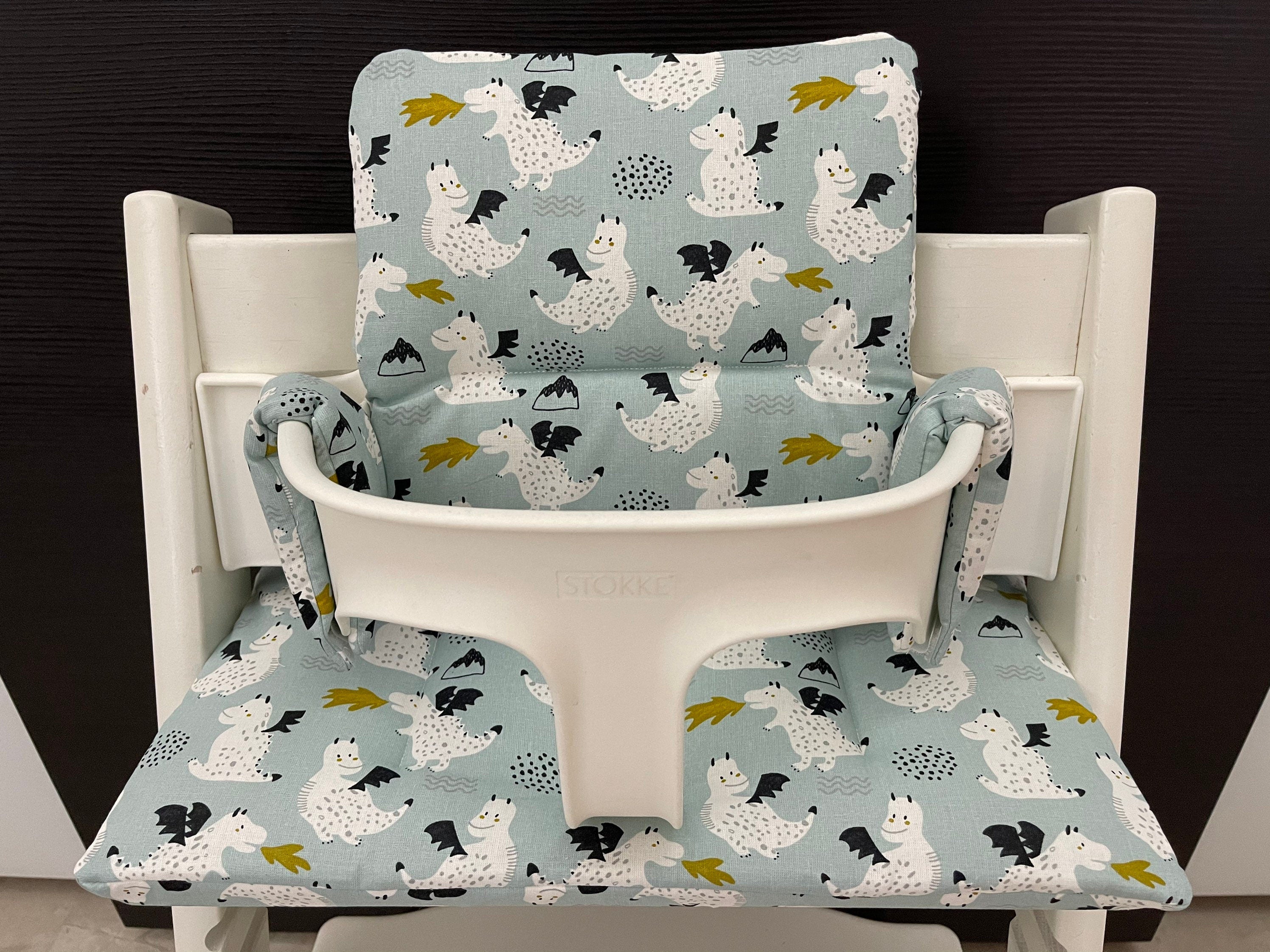 Tripp Trapp Sitzkissen Kissenset für Stokke Hochstuhl - Drachen