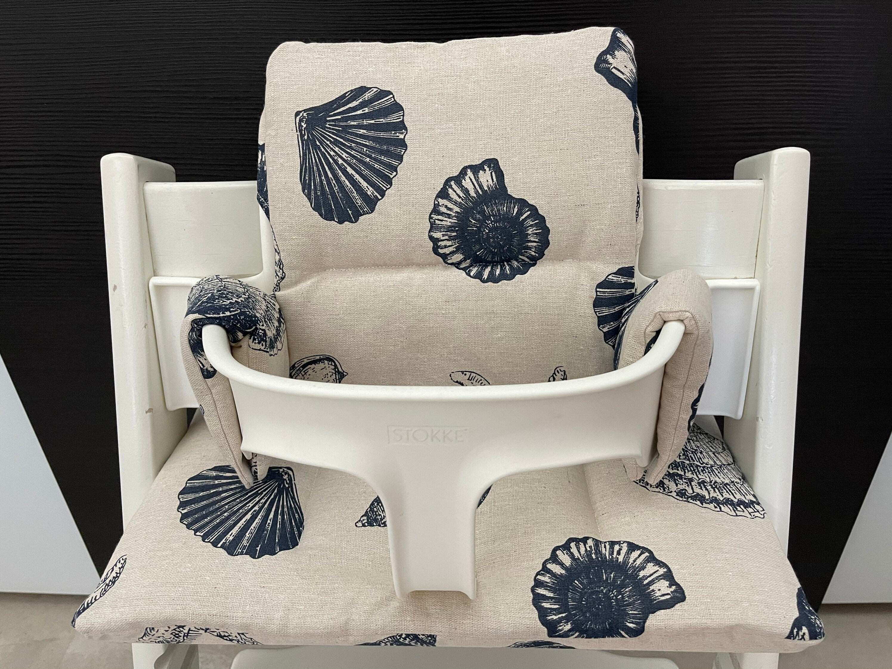 Tripp Trapp Sitzkissen Kissenset für Stokke Hochstuhl - Natur Muscheln