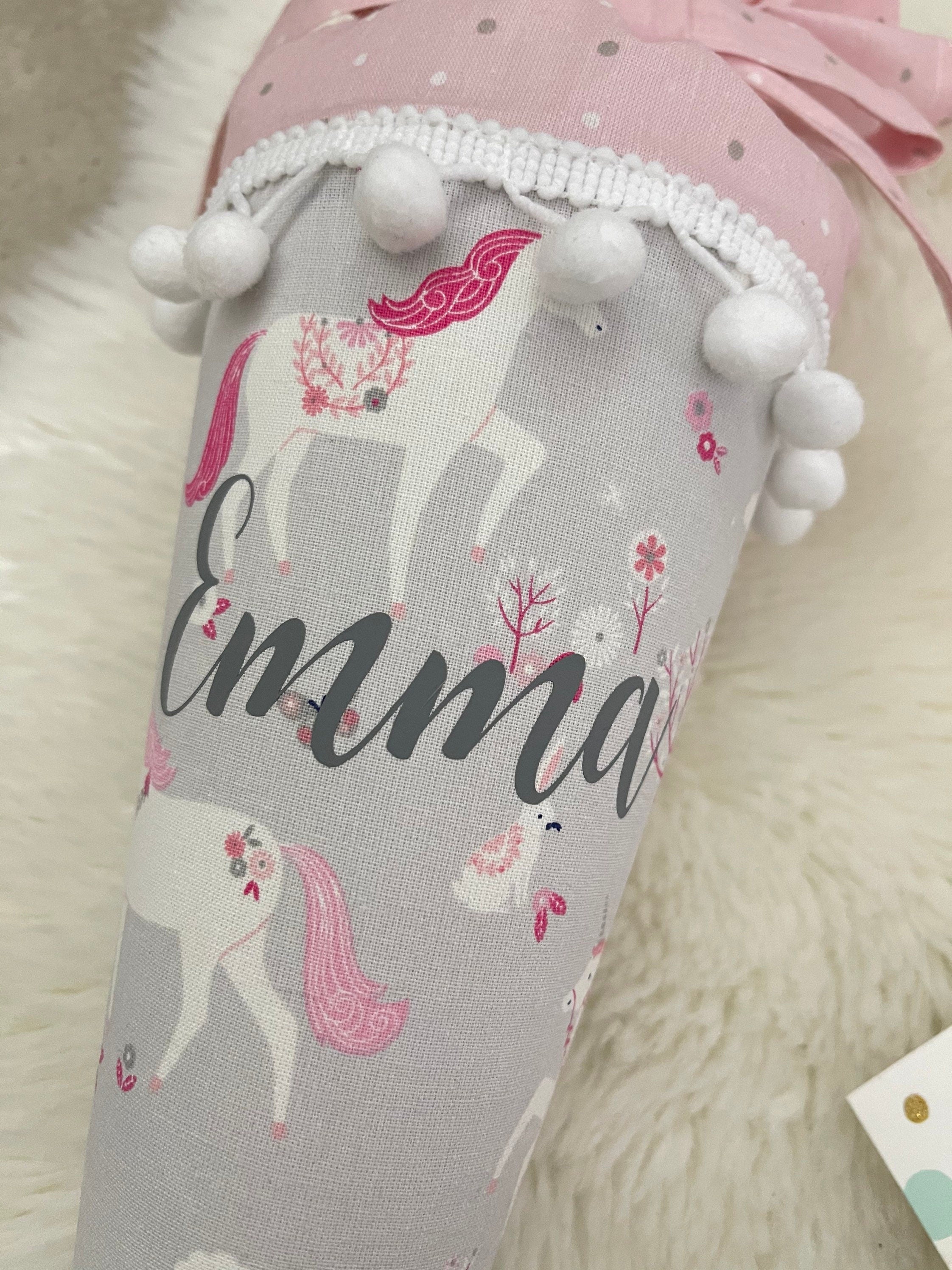 Geschwisterschultüte klein Zuckertüte Einschulung 35cm Handmade / Einhorn