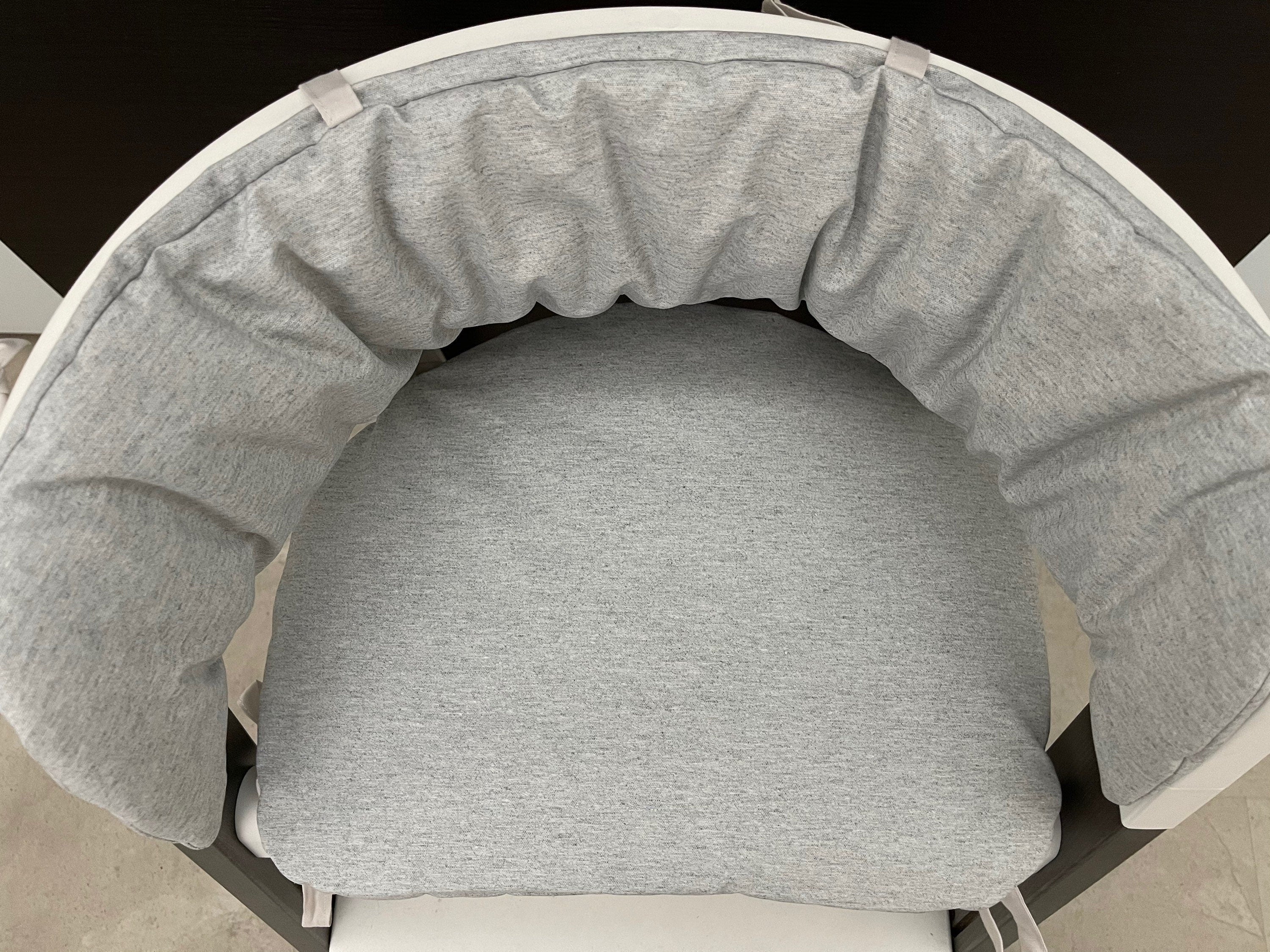 Abwaschbares Sitzkissen Kissenset für Stokke Steps Hochstuhl - Hellgrau