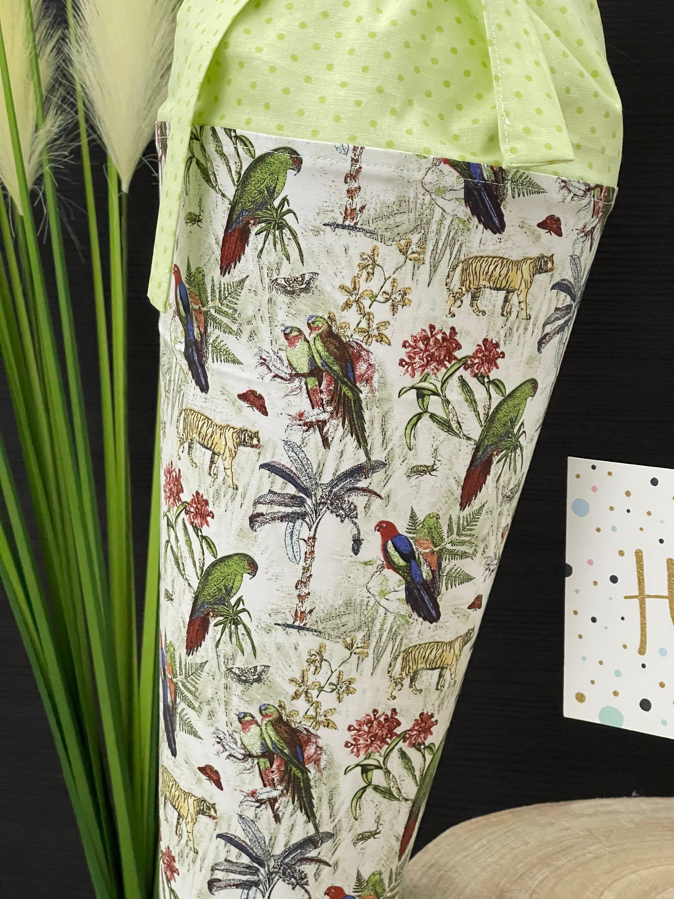 Schultüte Zuckertüte Einschulung Groß 70cm Handmade / Dschungel