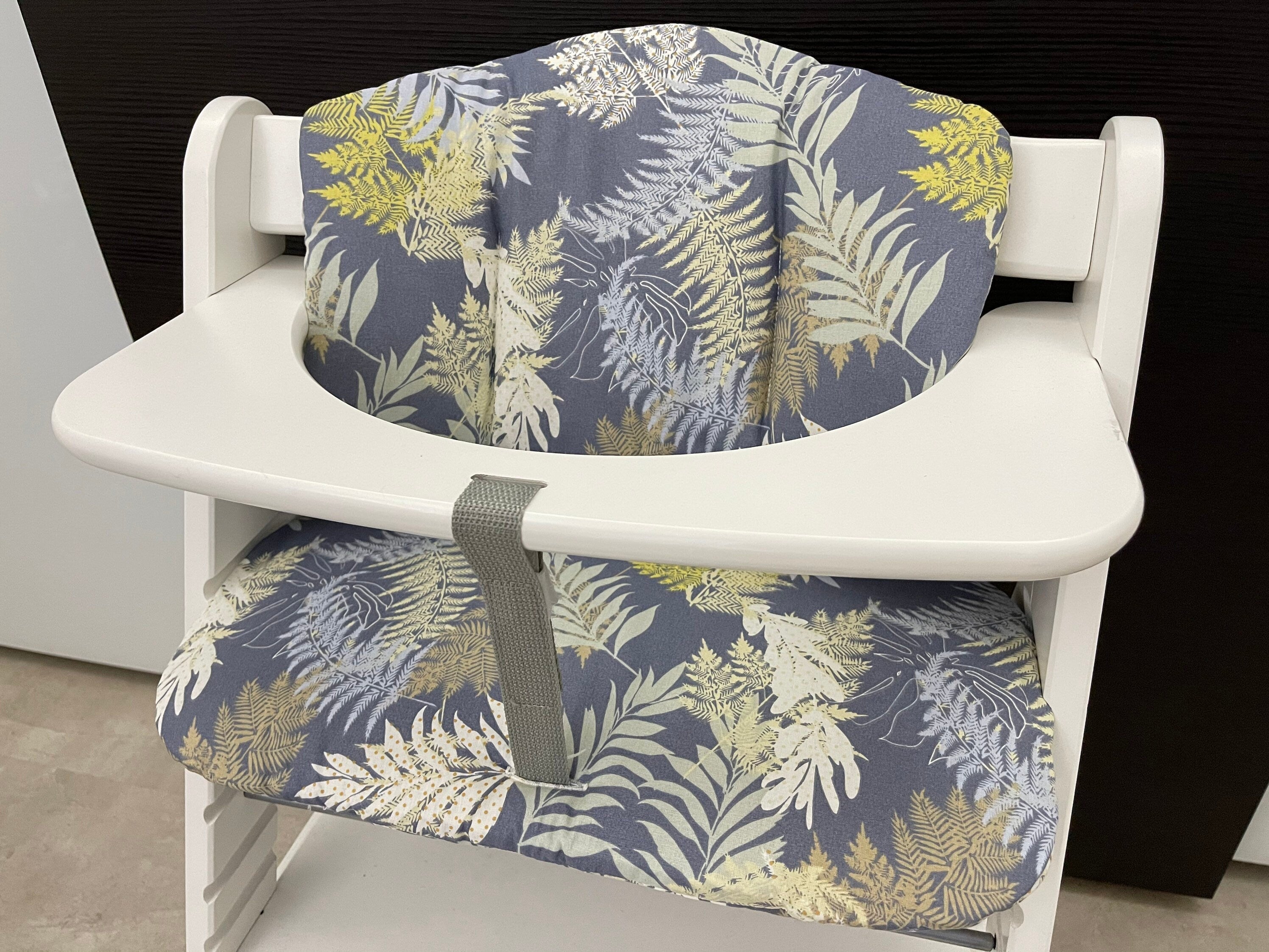 Sitzkissen Kissenset für Hauck Alpha, Tray, Beta Hochstuhl - Kräuter