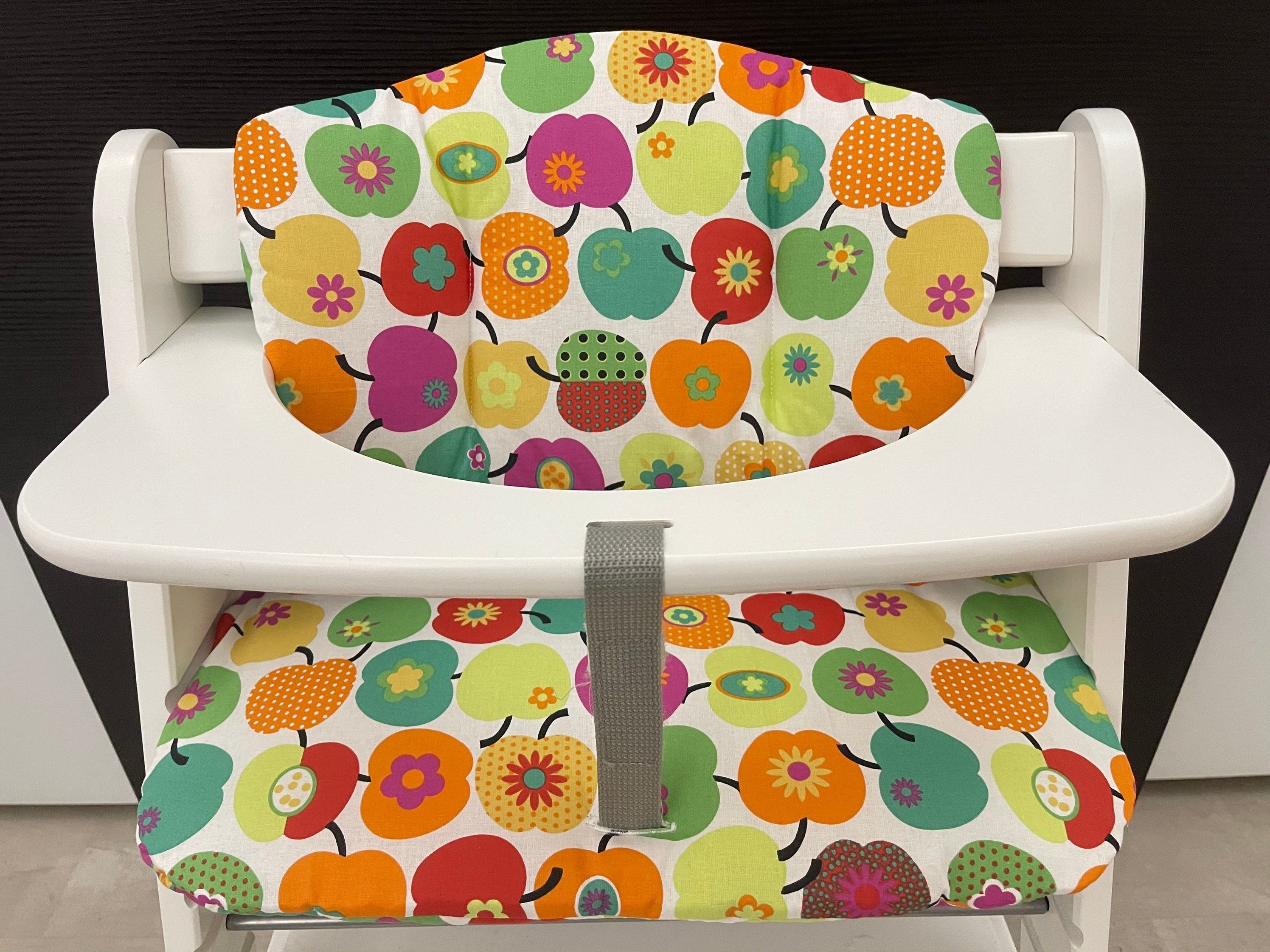 Sitzkissen Kissenset für Hauck Alpha, Tray, Beta Hochstuhl - Apfel