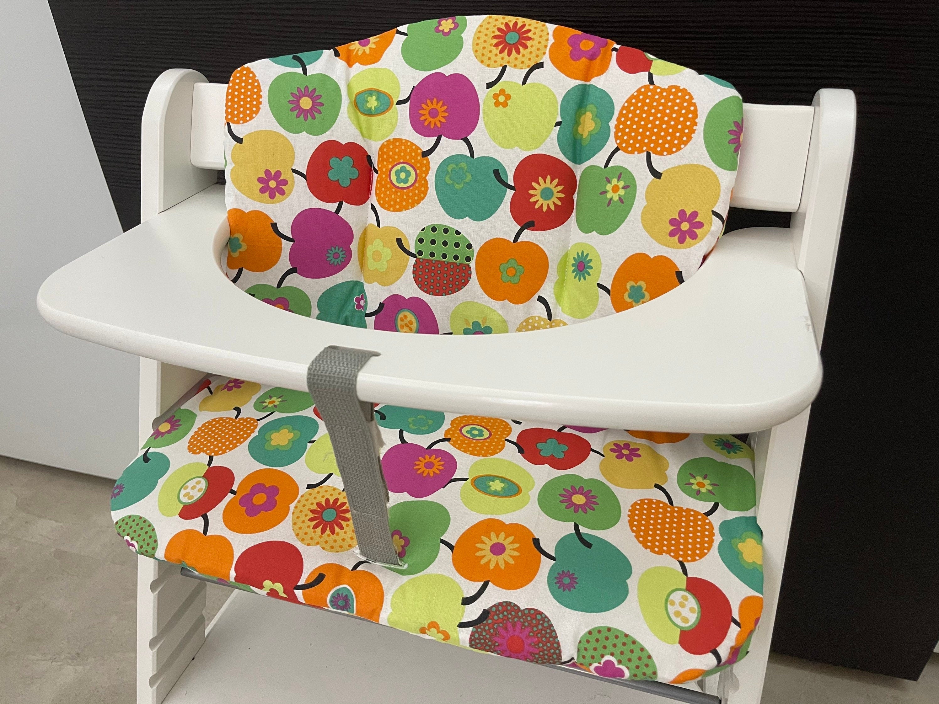 Sitzkissen Kissenset für Hauck Alpha, Tray, Beta Hochstuhl - Apfel