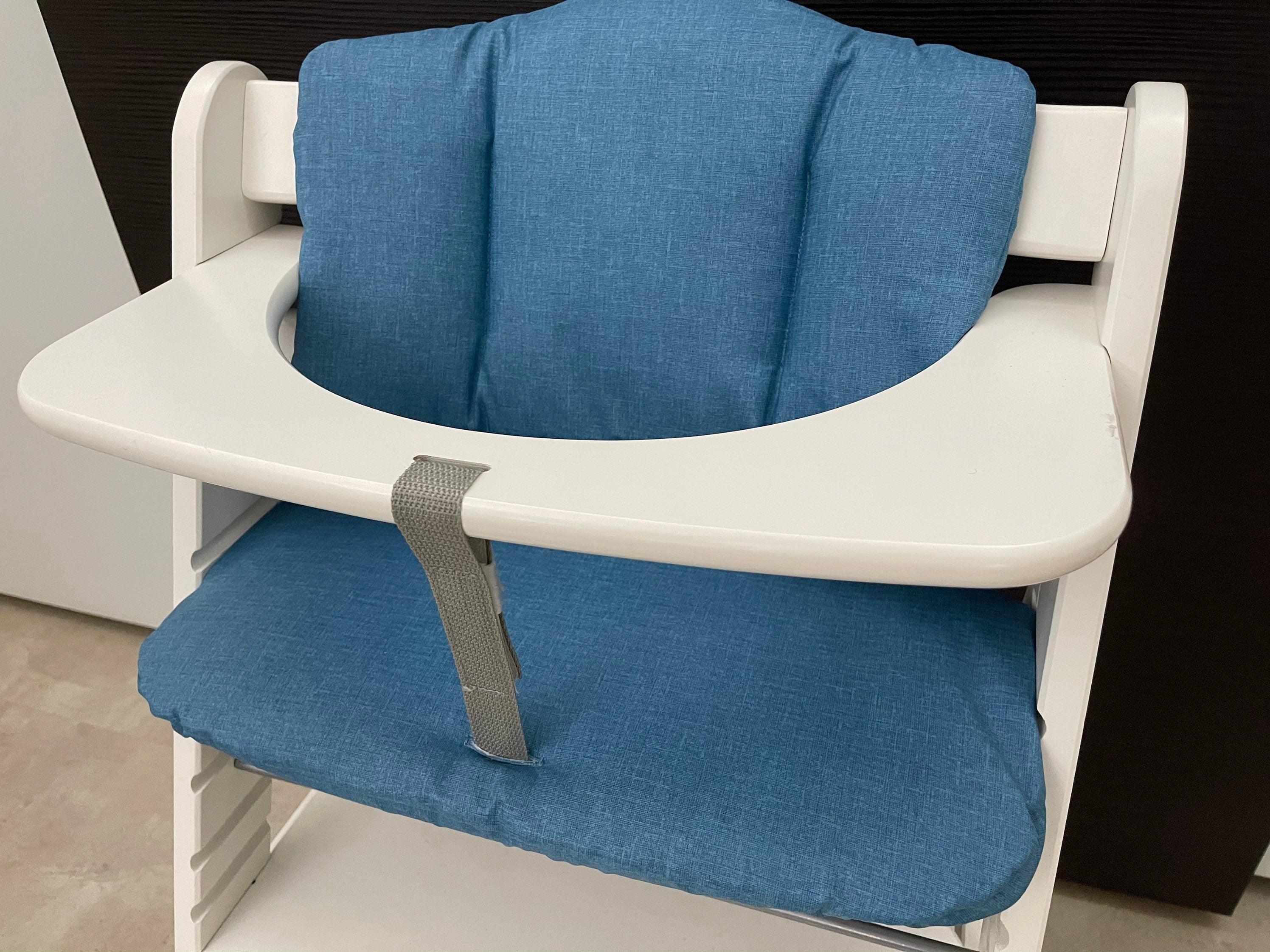 Abwaschbares Sitzkissen Kissenset für Hauck Alpha, Tray Hochstuhl - Blau