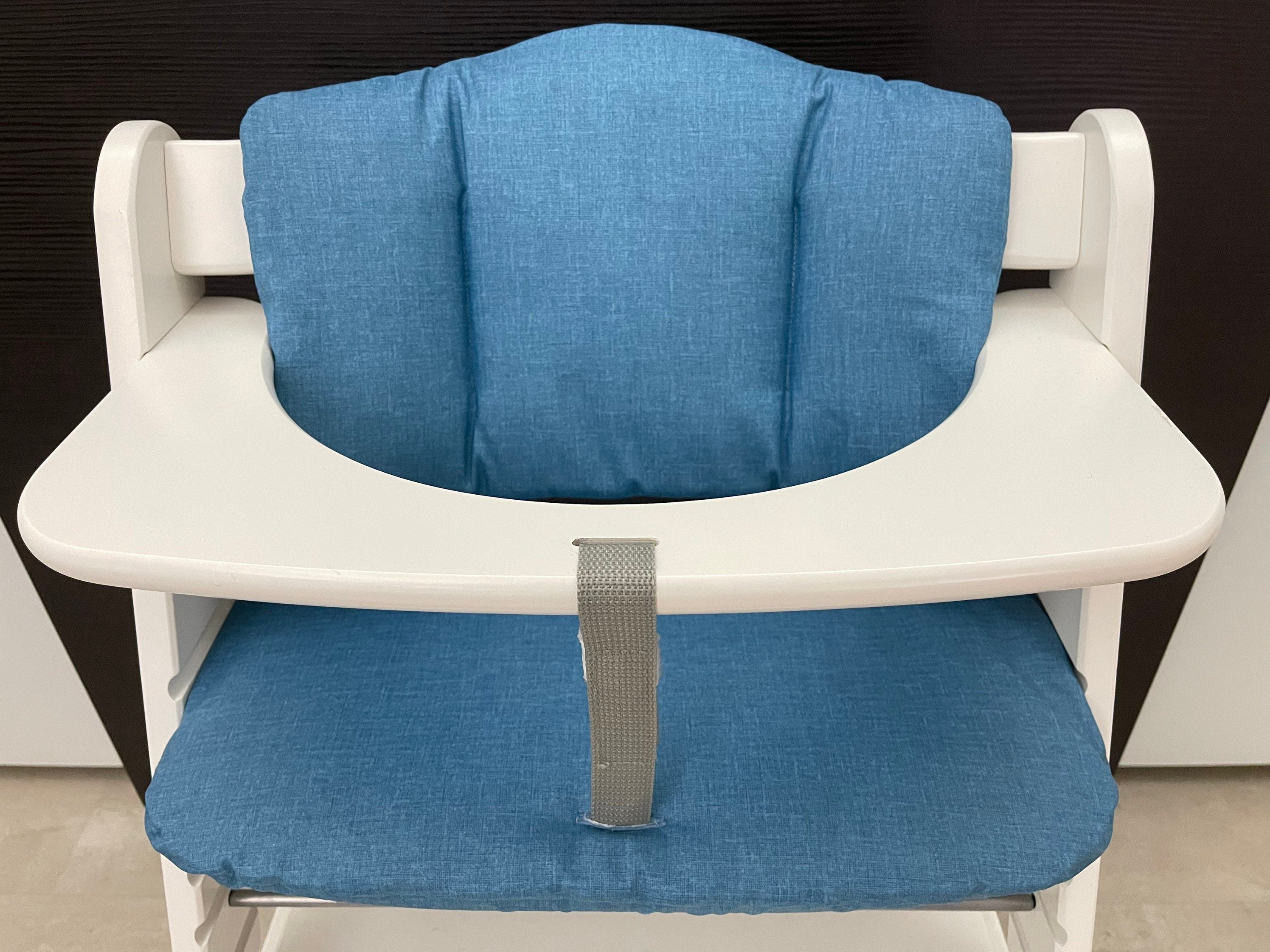 Abwaschbares Sitzkissen Kissenset für Hauck Alpha, Tray Hochstuhl - Blau