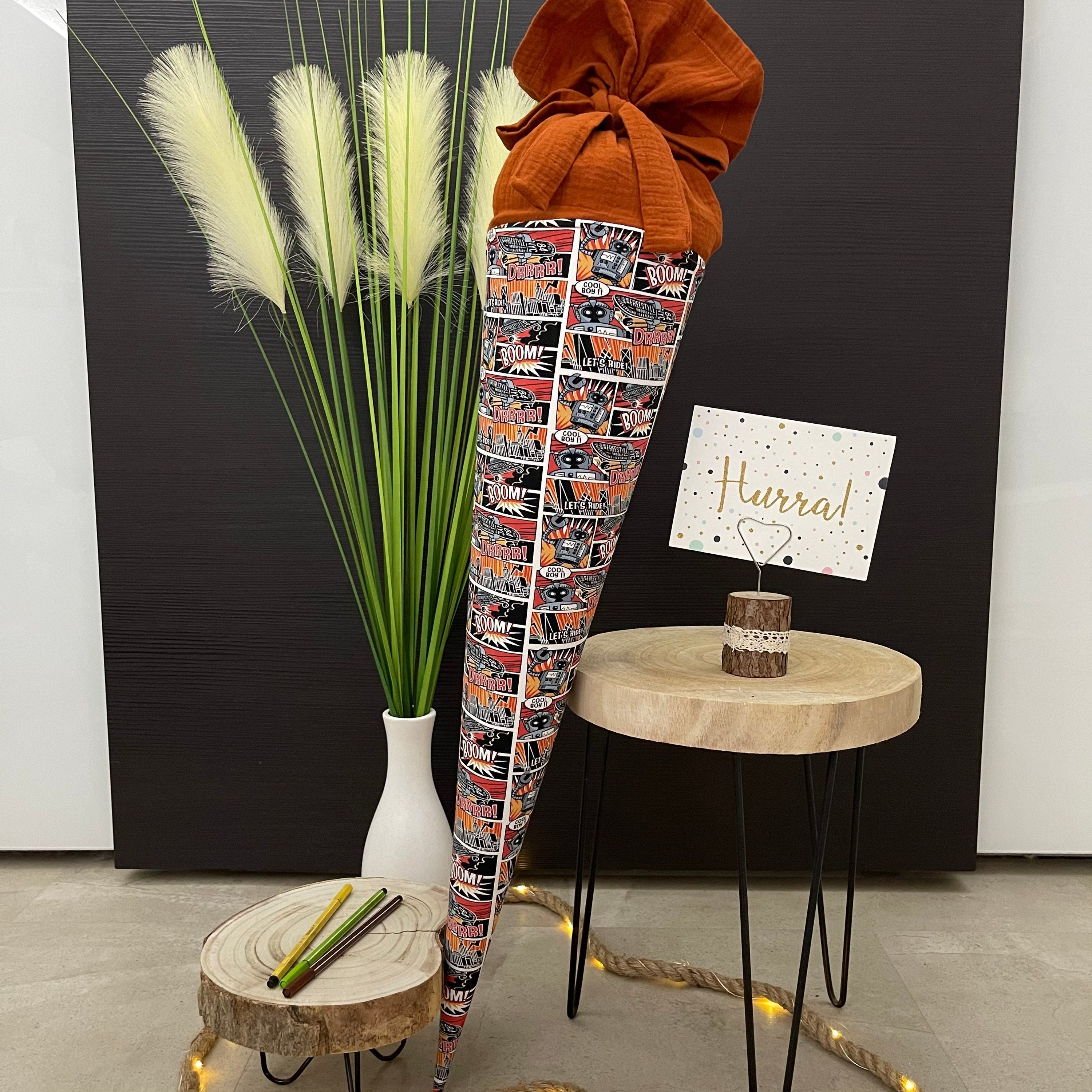 Schultüte Zuckertüte Einschulung Groß 70cm Handmade / Roboter Action