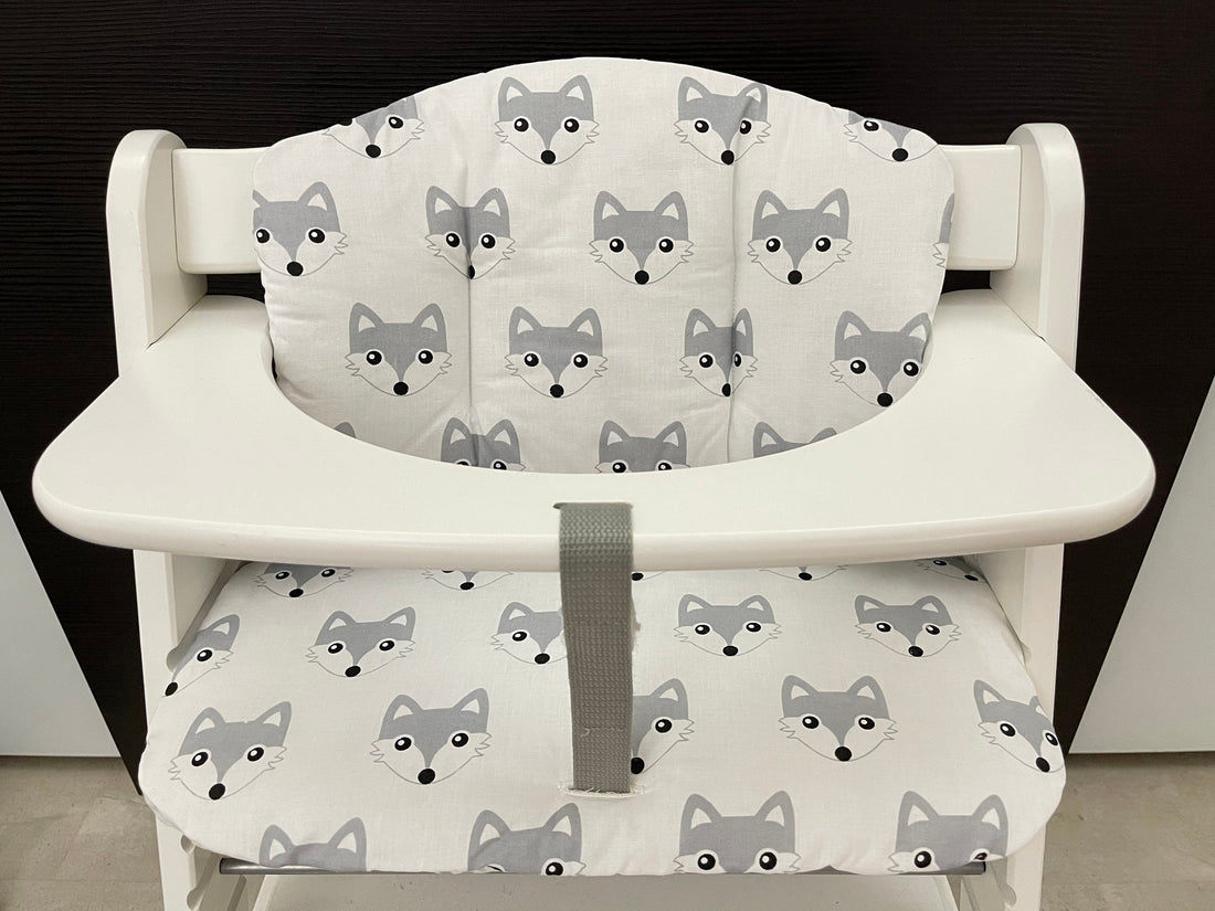 Sitzkissen Kissenset für Hauck Alpha, Tray, Beta Hochstuhl - Fuchs