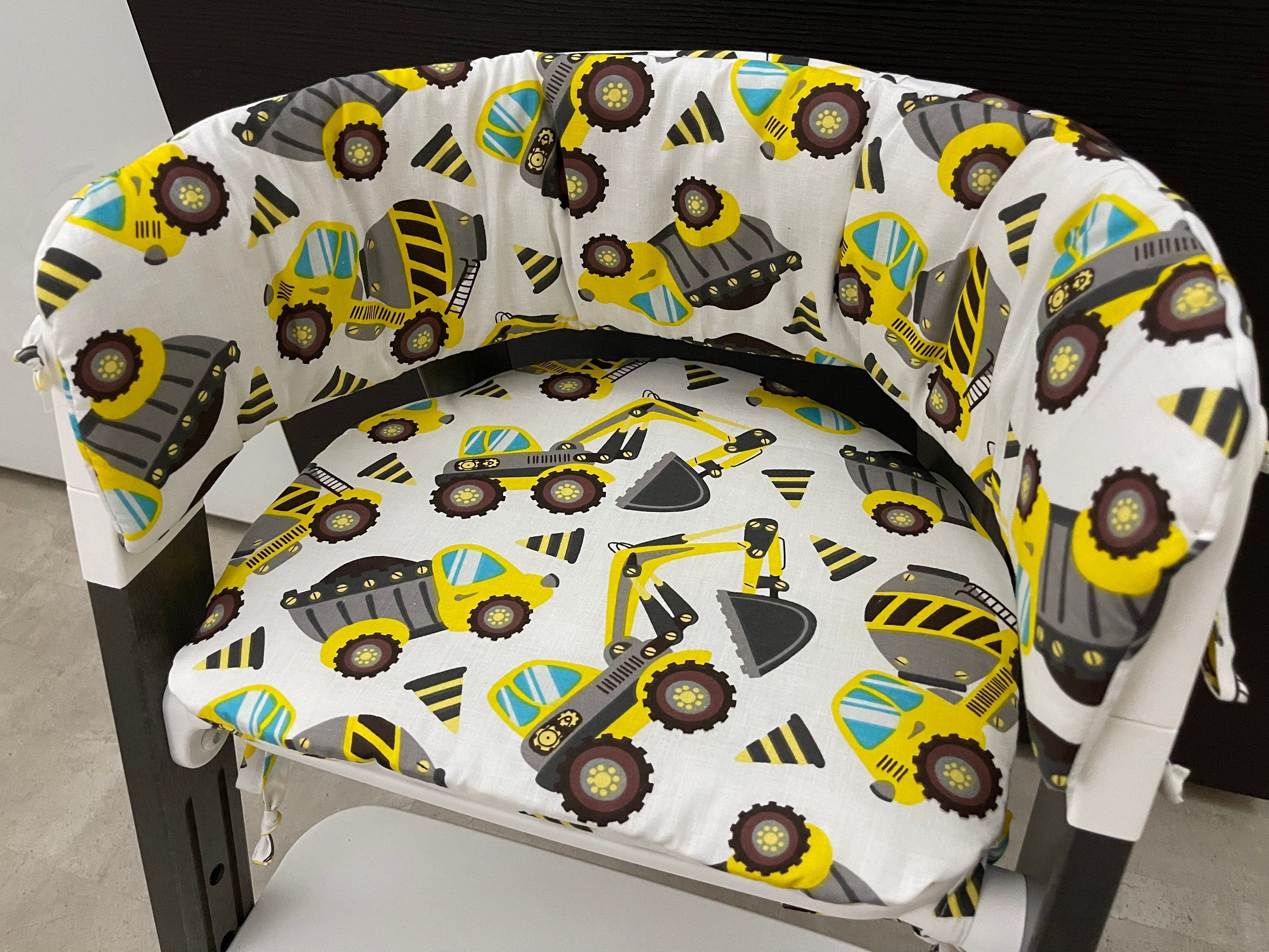 Sitzkissen Kissenset für Stokke Steps Hochstuhl - Baufahrzeuge