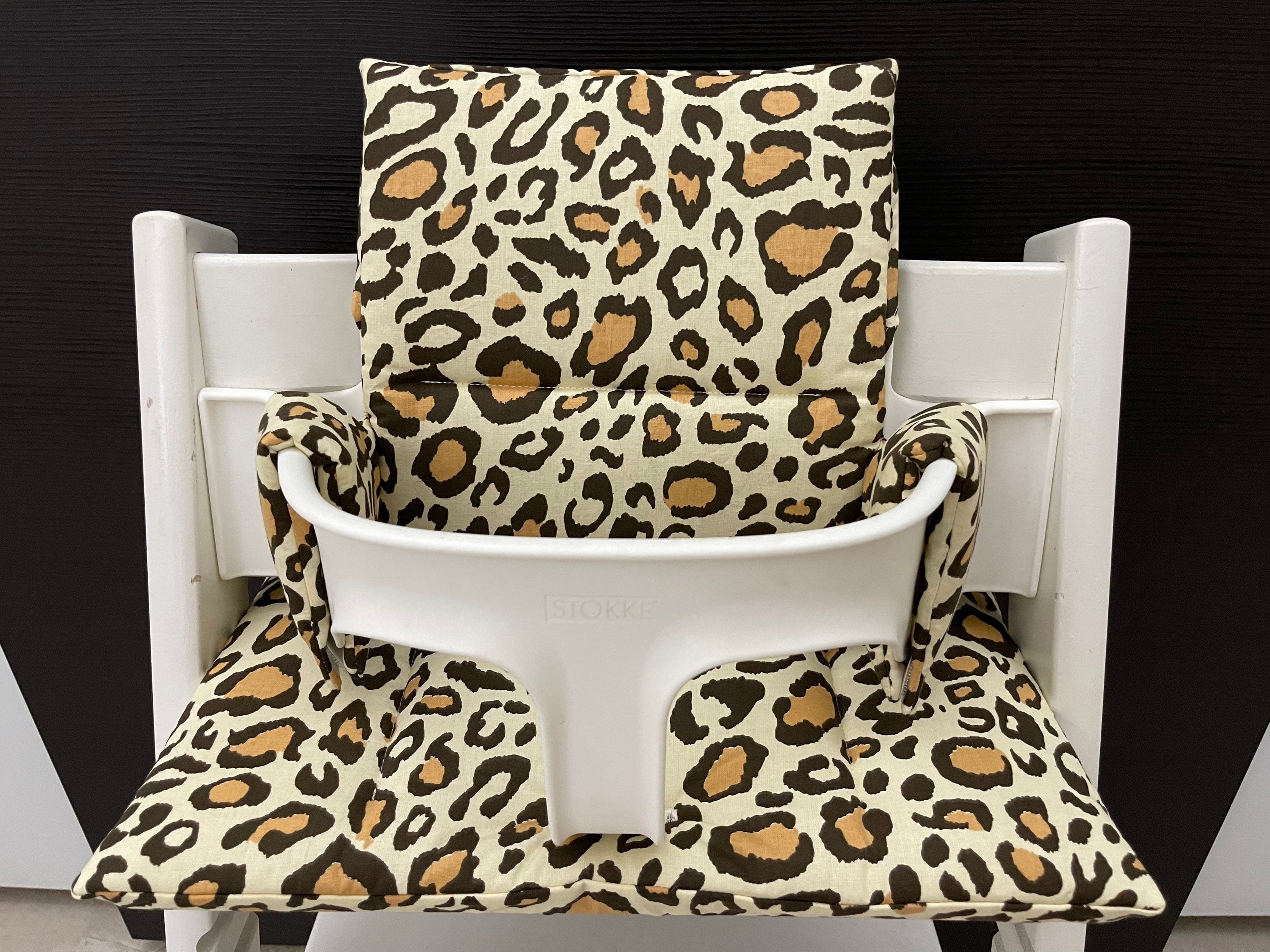 Tripp Trapp Sitzkissen Kissenset für Stokke Hochstuhl - Leopard natur