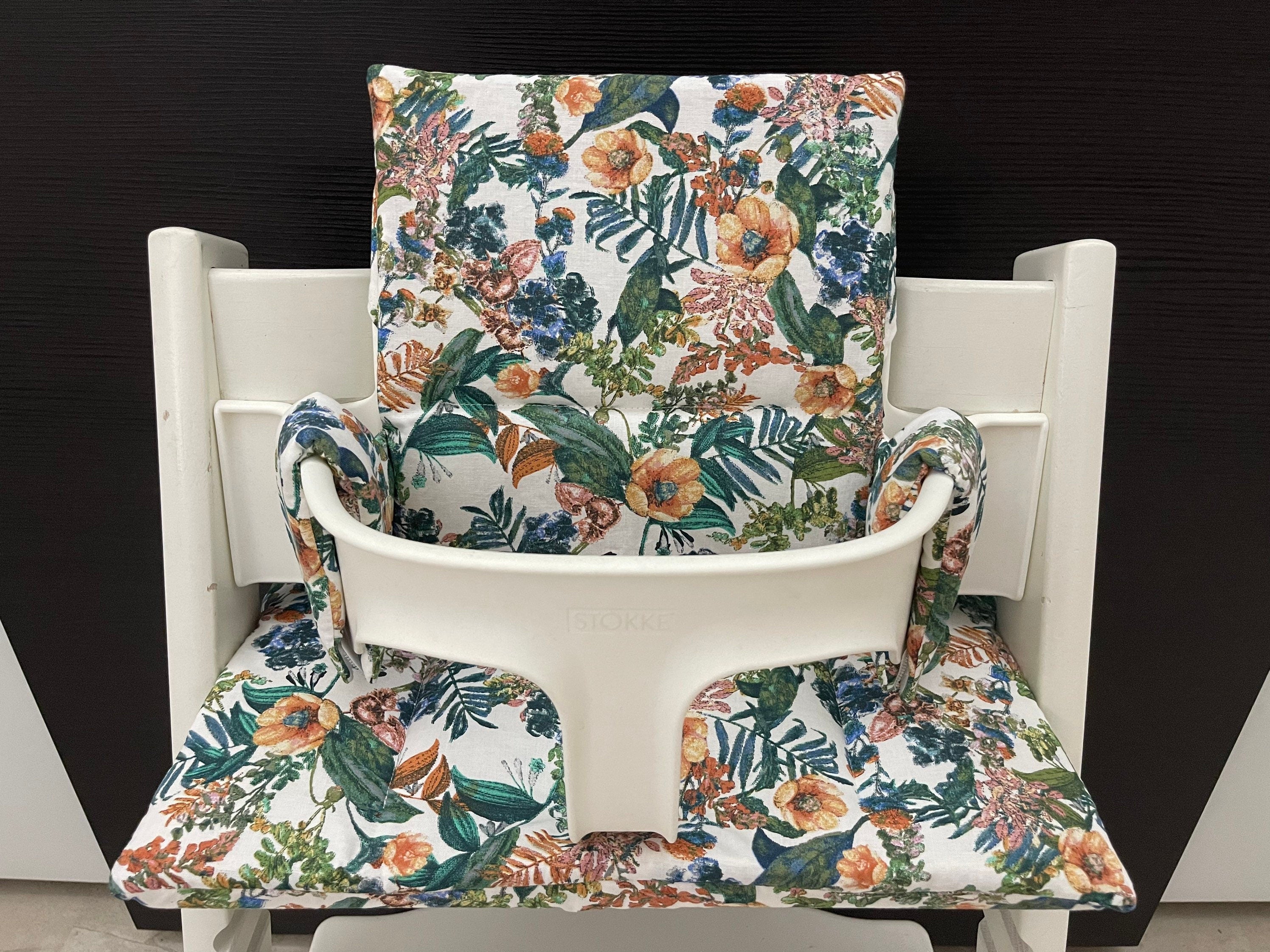 Tripp Trapp Sitzkissen Kissenset für Stokke Hochstuhl - Blumenmix hell