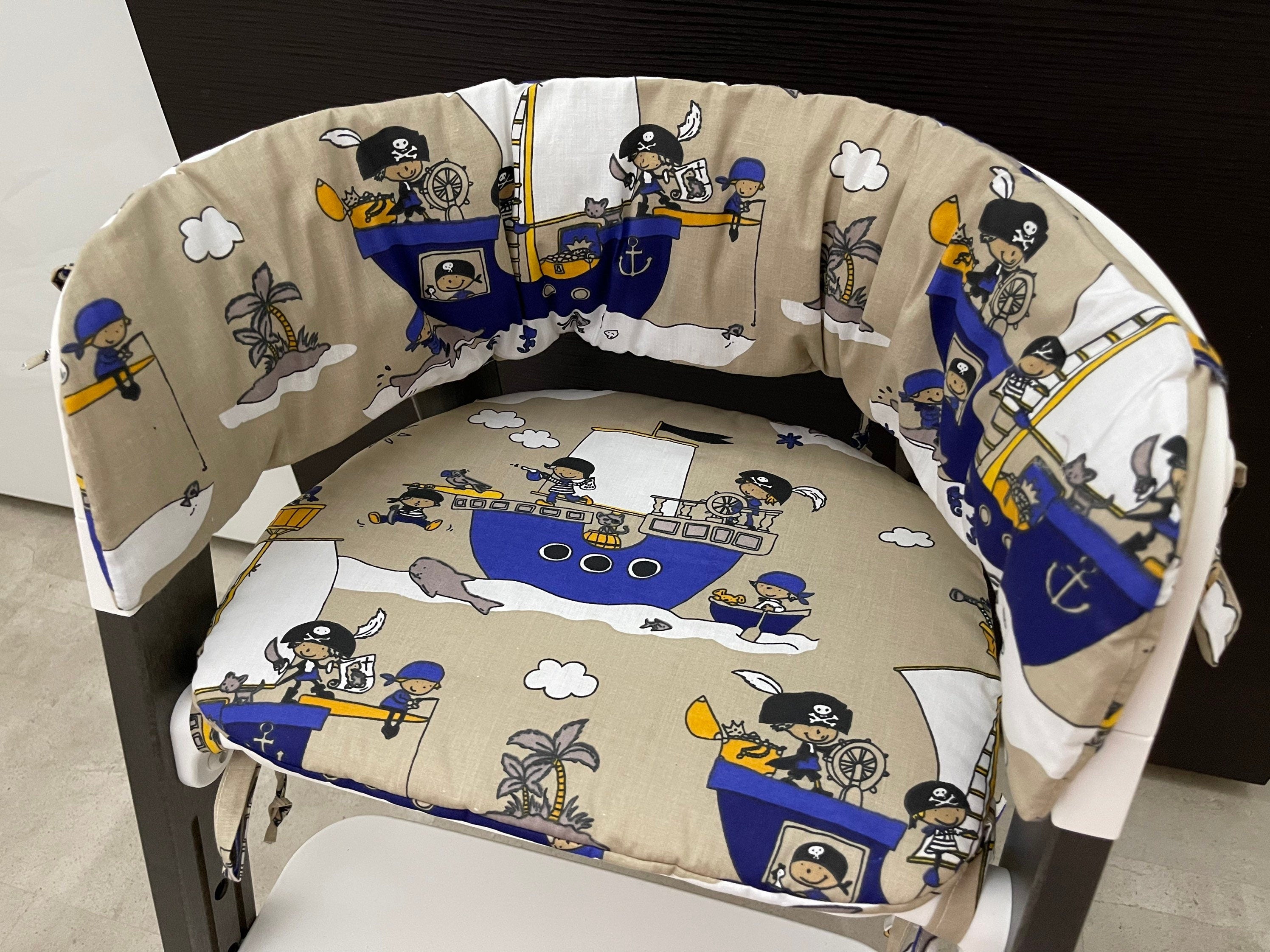 Sitzkissen Kissenset für Stokke Steps Hochstuhl - Piraten