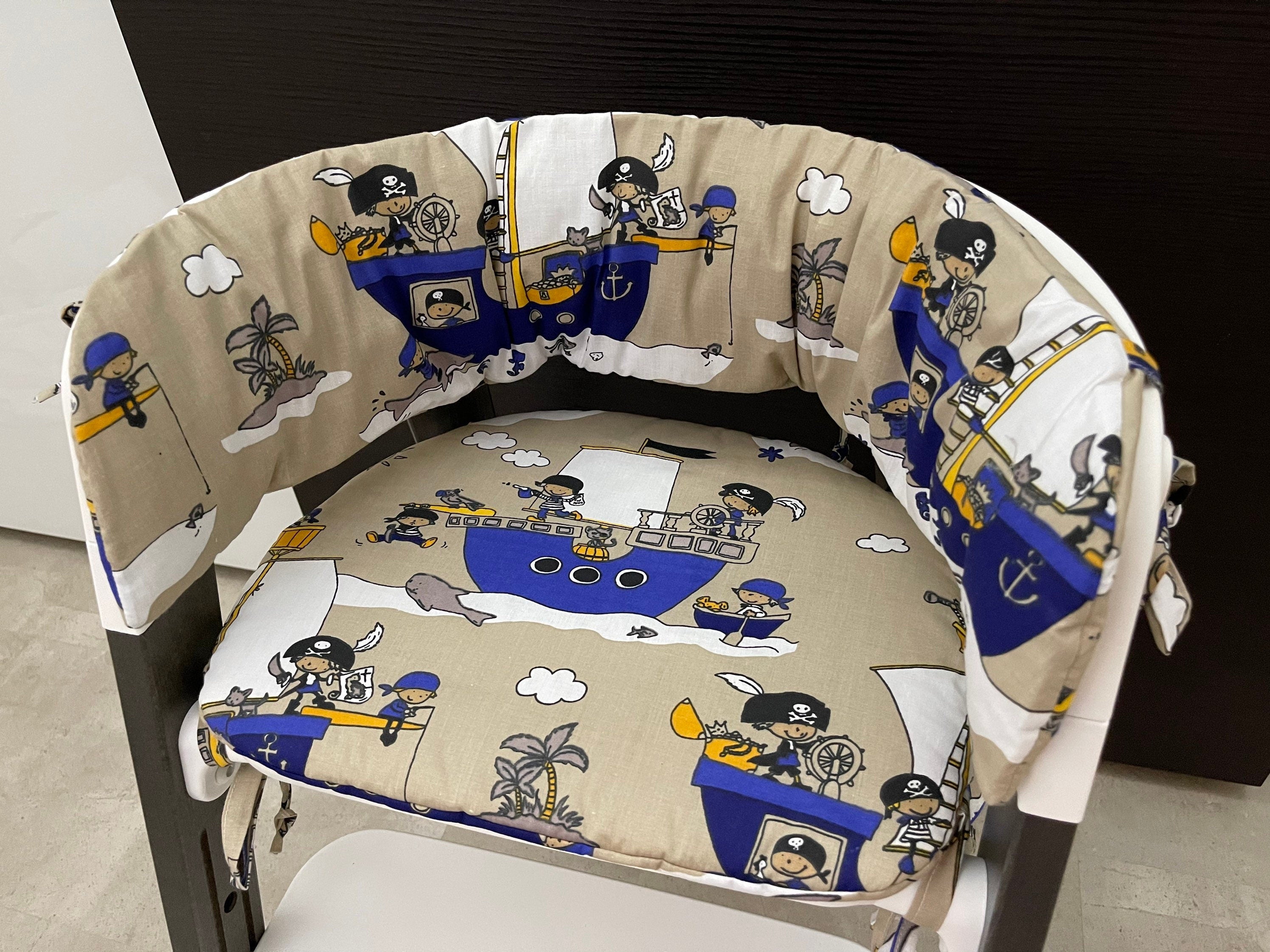 Sitzkissen Kissenset für Stokke Steps Hochstuhl - Piraten
