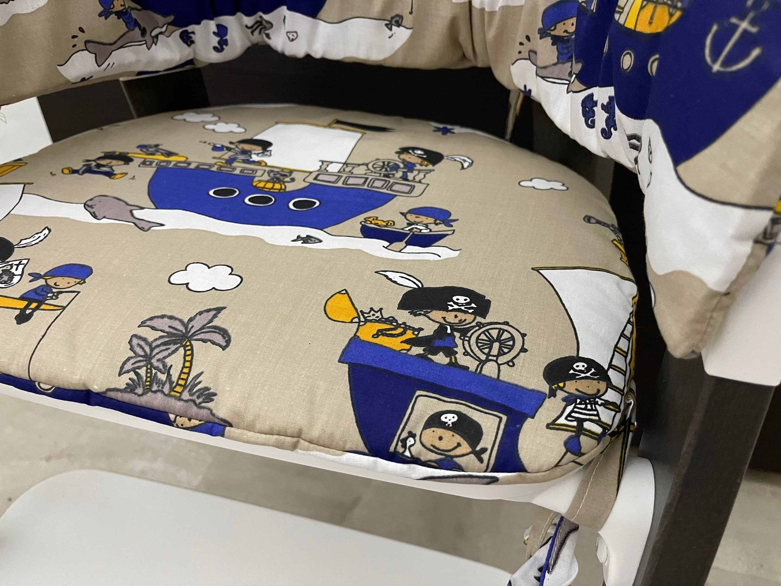 Sitzkissen Kissenset für Stokke Steps Hochstuhl - Piraten