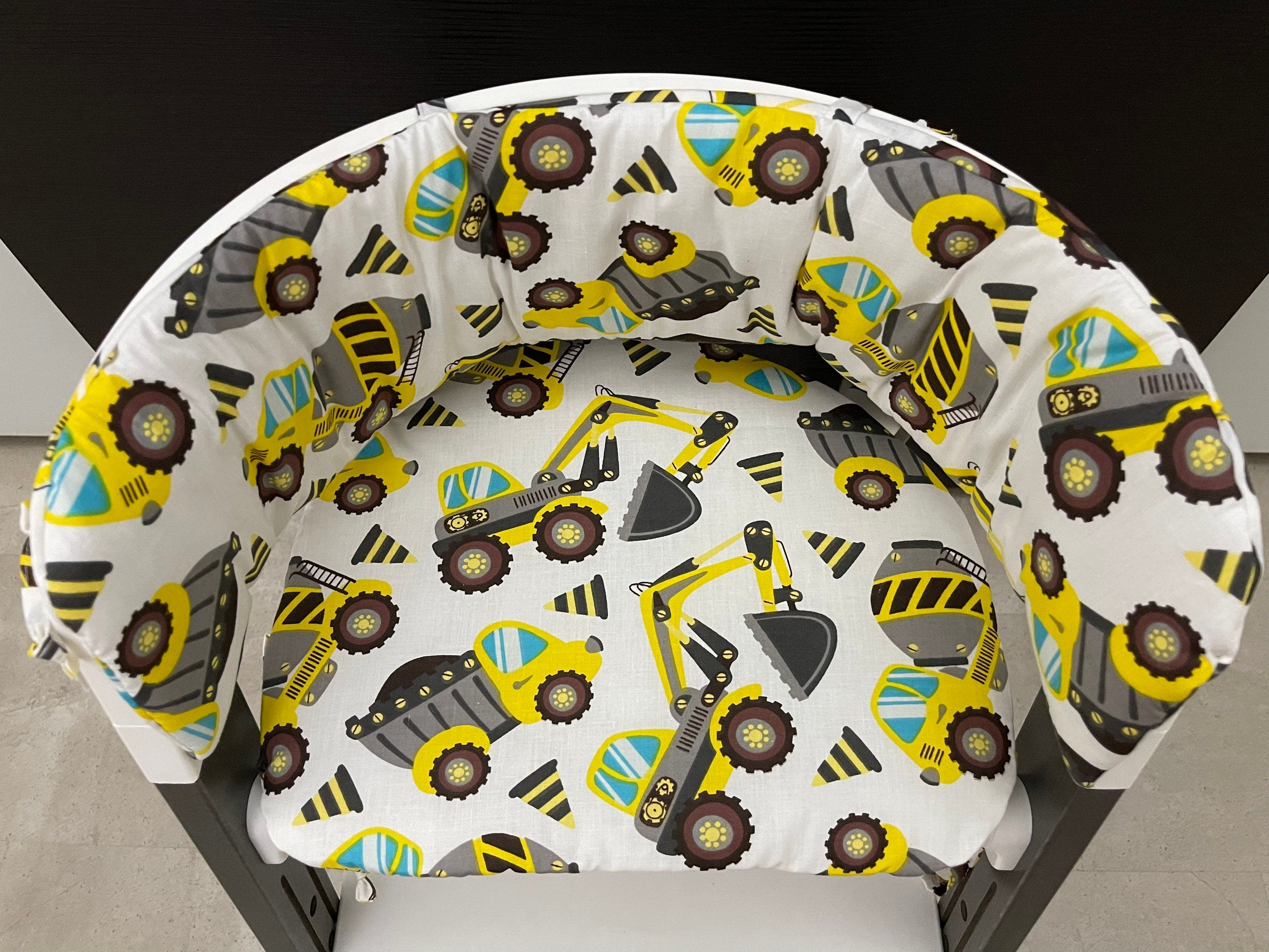 Sitzkissen Kissenset für Stokke Steps Hochstuhl - Baufahrzeuge